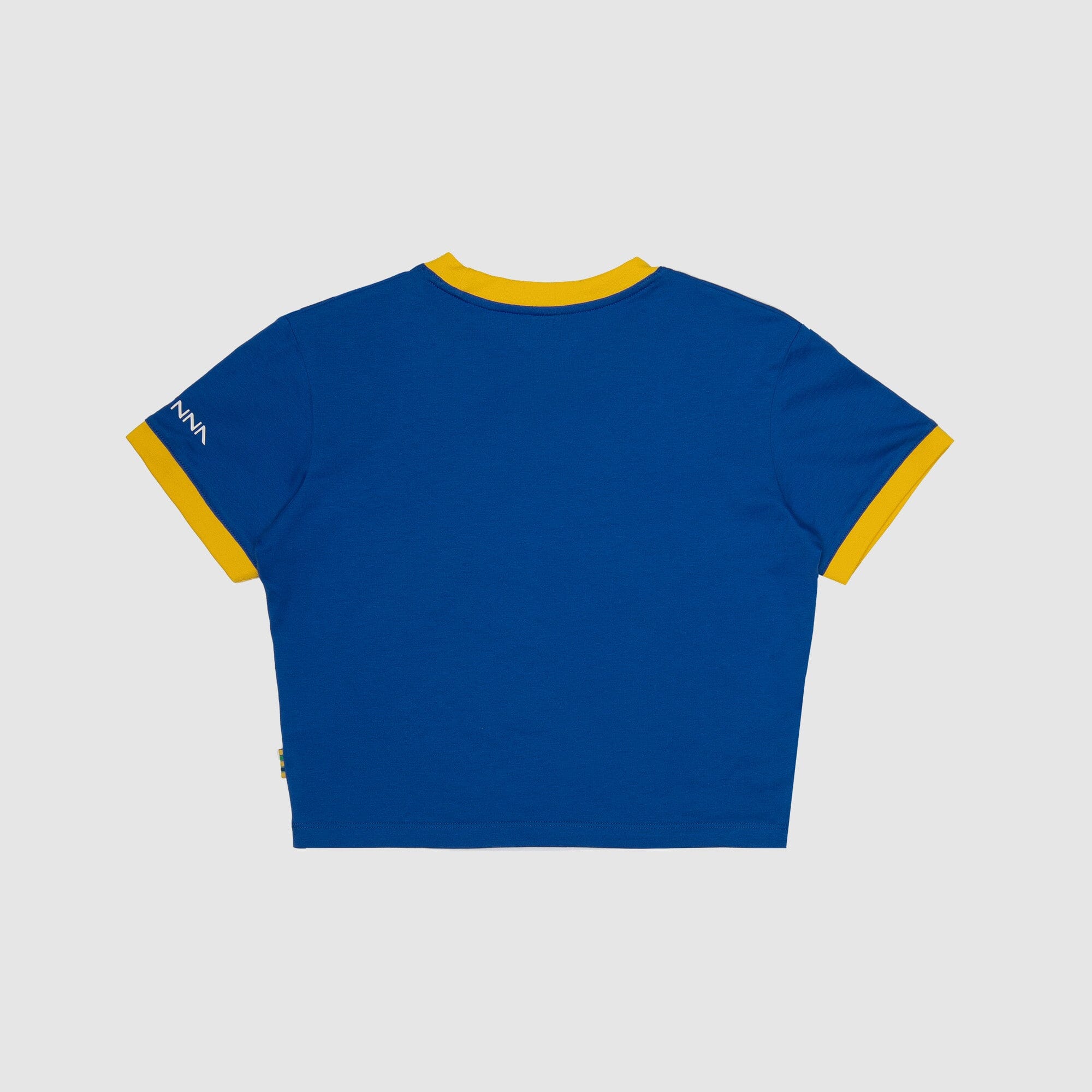 Ayrton Senna F1 Women's Legacy Crop T-Shirt - Blue/Yellow T-shirts Ayrton Senna