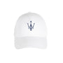 Maserati Trident Baseball Hat - White/Blue Hats Maserati White