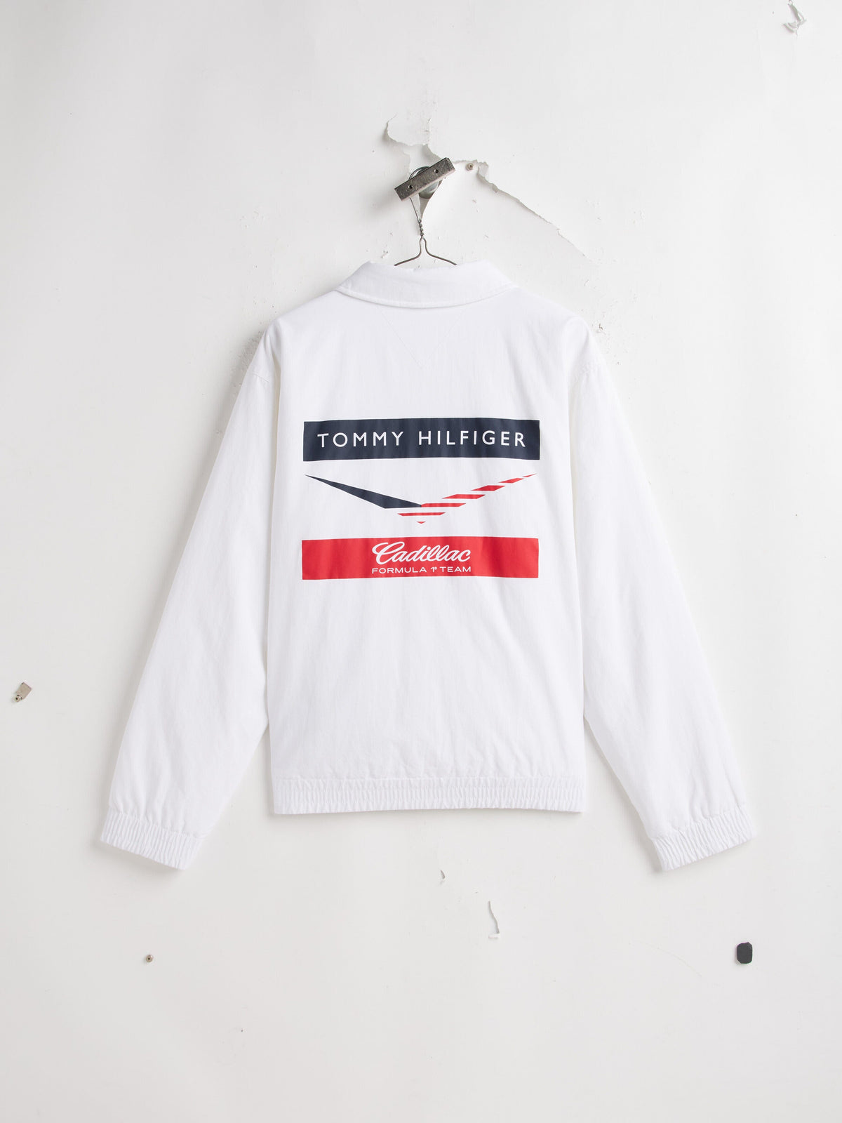 Cadillac F1 Chevron Coach Jacket - White Jackets Cadillac F1