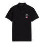 Cadillac F1 Small Logo Polo Shirt - Black/White Polos Cadillac F1 XXS Black