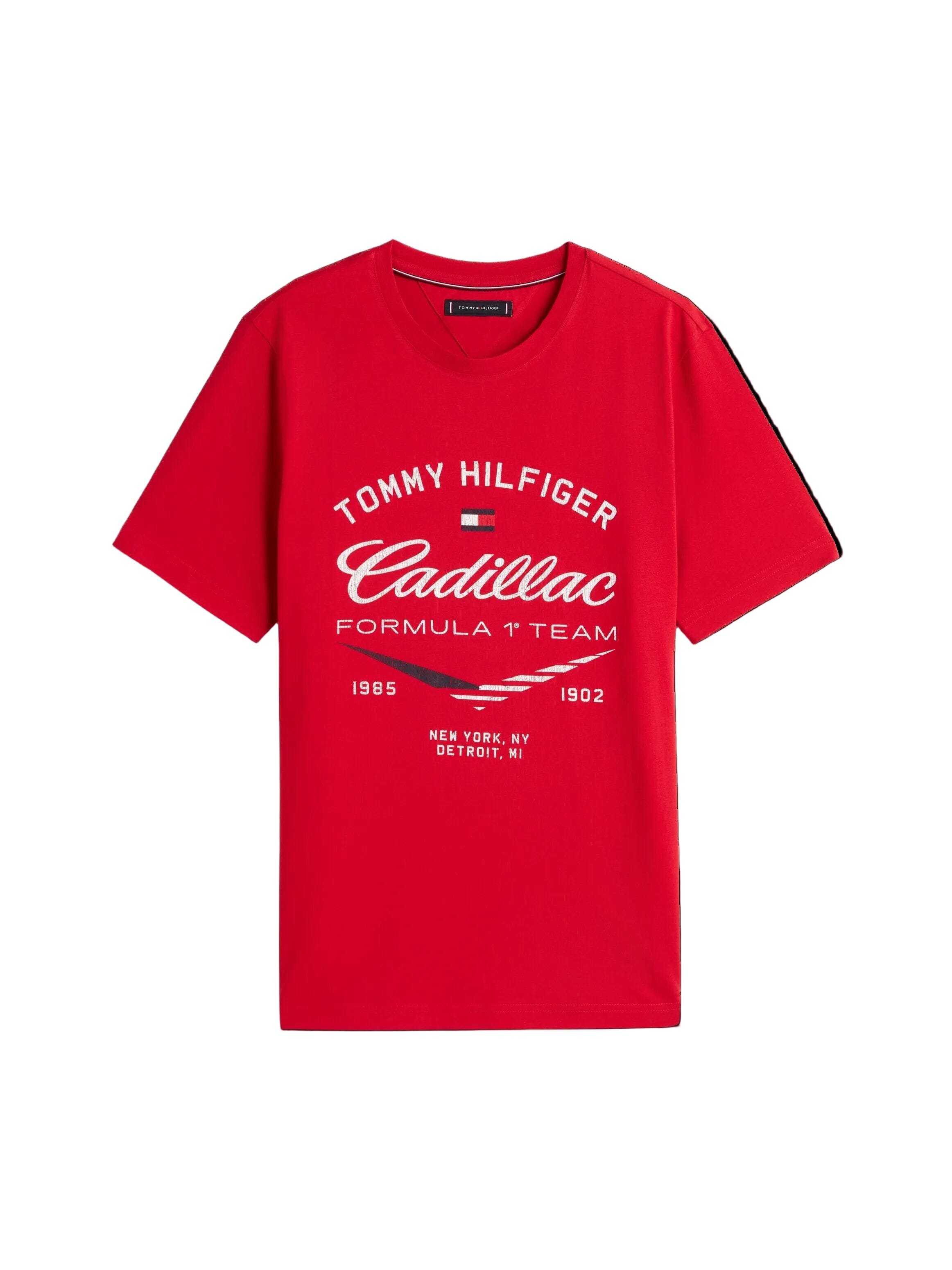 Cadillac F1 Racing Varsity Graphic T-Shirt - Red T-shirts Cadillac F1