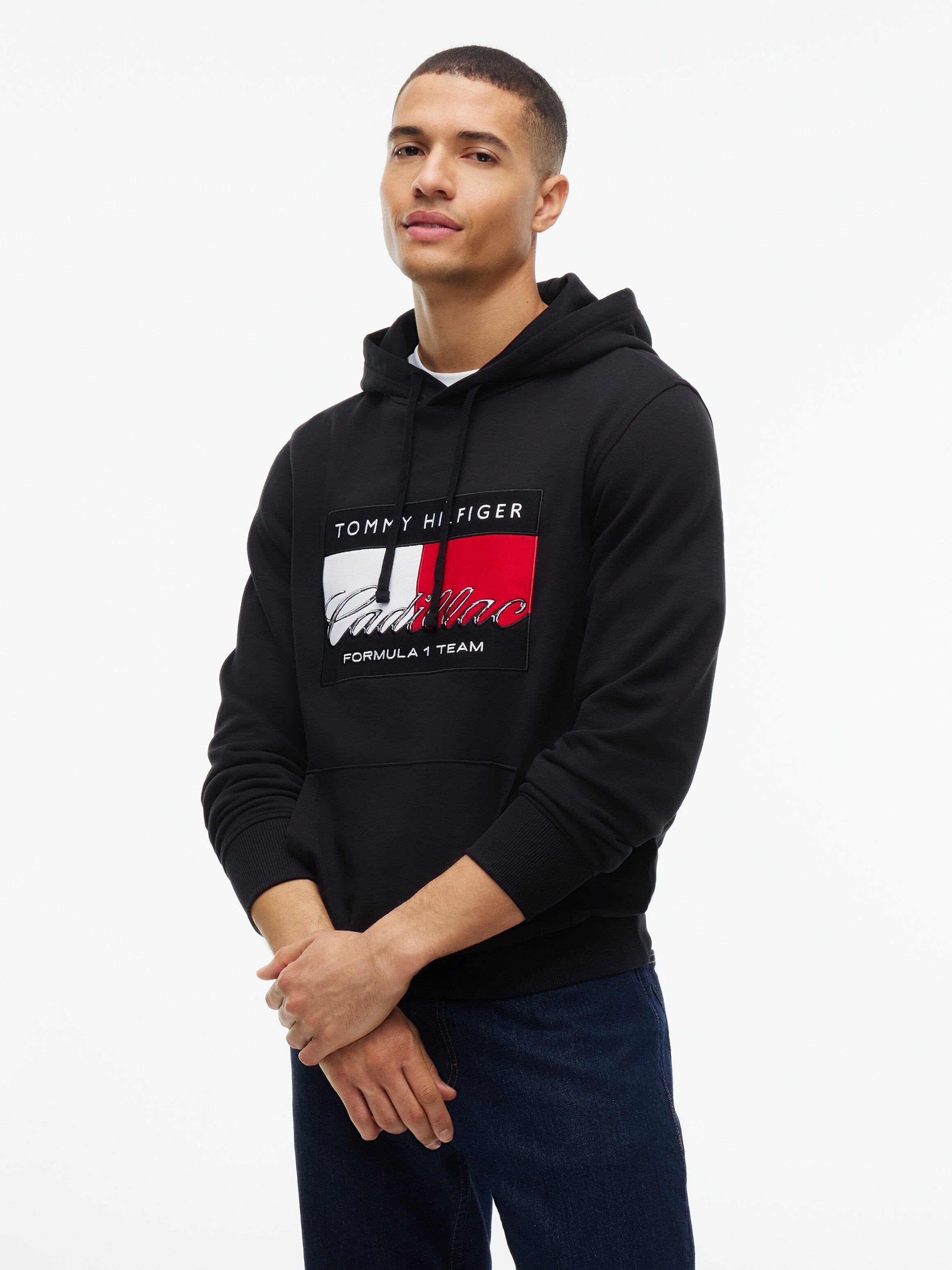 Cadillac F1 Racing Graphic Flag Hoodie - Black Hoodies Cadillac F1