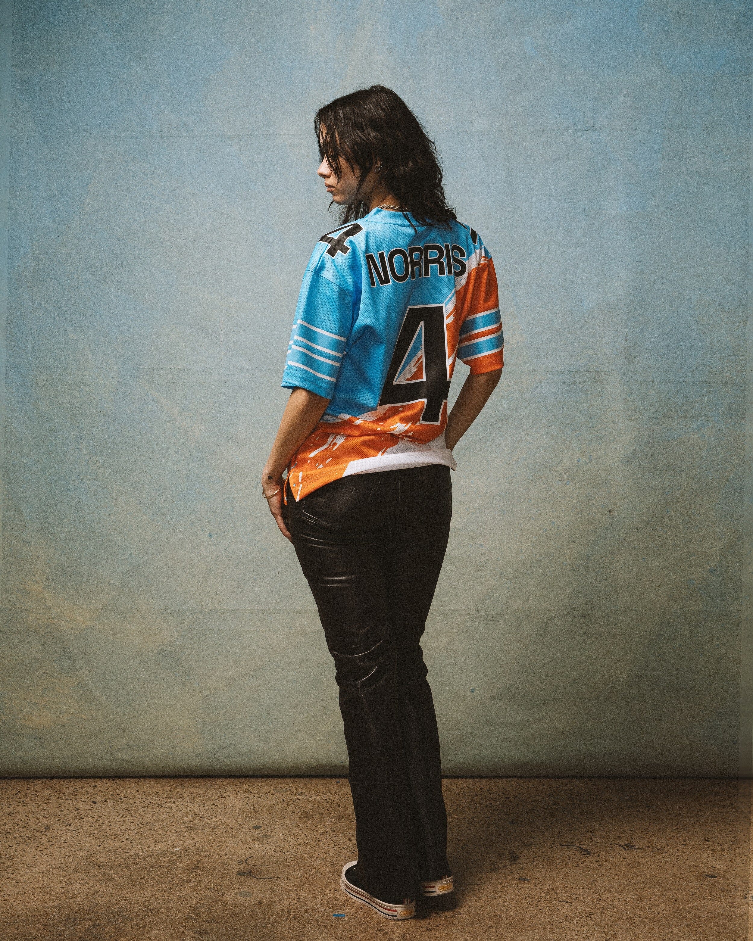 McLaren Racing F1 Special Edition Miami GP Lando Norris Mitchell & Ness Paintbrush Jersey Jersey McLaren-Castore
