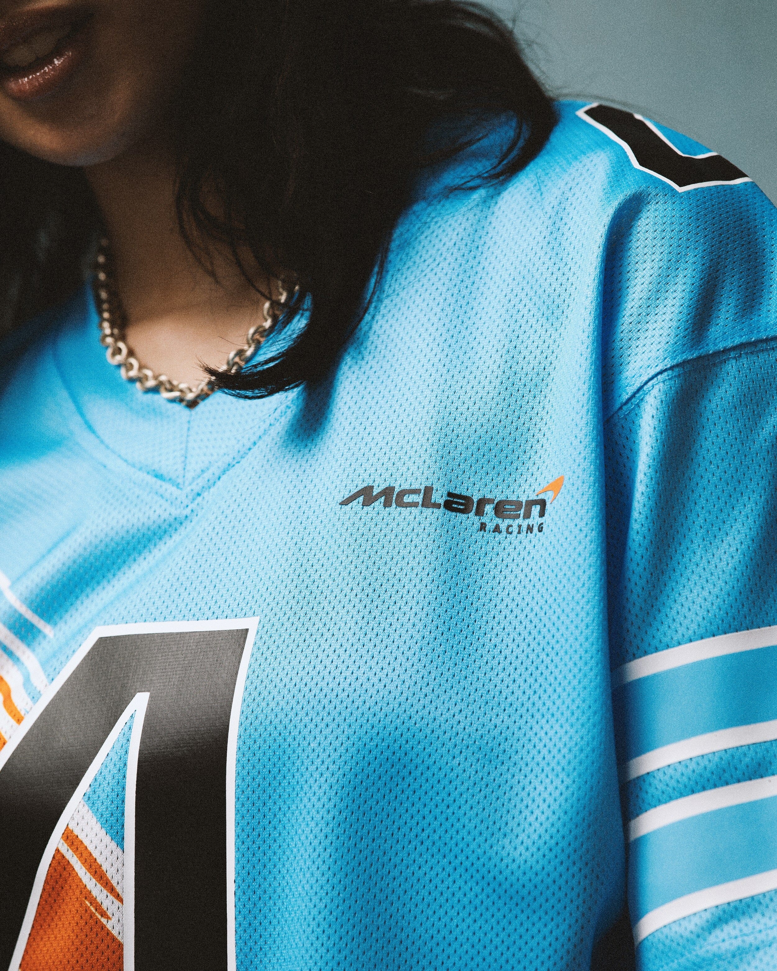 McLaren Racing F1 Special Edition Miami GP Lando Norris Mitchell & Ness Paintbrush Jersey Jersey McLaren-Castore