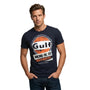 GrandPrix Originals Men's Gulf Vintage Racing Oil Round Neck T-Shirt - Navy T-shirts GrandPrix Originals USA