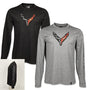 Corvette Carbon Flash Long Sleeve T-Shirt - Black/Grey T-shirts Corvette