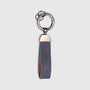 Ayrton Senna F1 Leather & Metal Keychain - Navy Keyrings Ayrton Senna