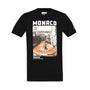Ayrton Senna F1 Monaco Circuit Graphic T-Shirt - Black T-shirts Ayrton Senna