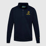 Ayrton Senna F1 Legacy 1/4 Zip Fleece - Navy/White Sweaters Ayrton Senna XS Navy