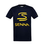 Ayrton Senna F1 Men's Legacy Logo T-Shirt - Navy/White/Gray Marble T-shirts Ayrton Senna XS Navy