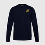 Ayrton Senna F1 Men's Legacy Long Sleeve T-Shirt - Navy/White T-shirts Ayrton Senna XS Navy