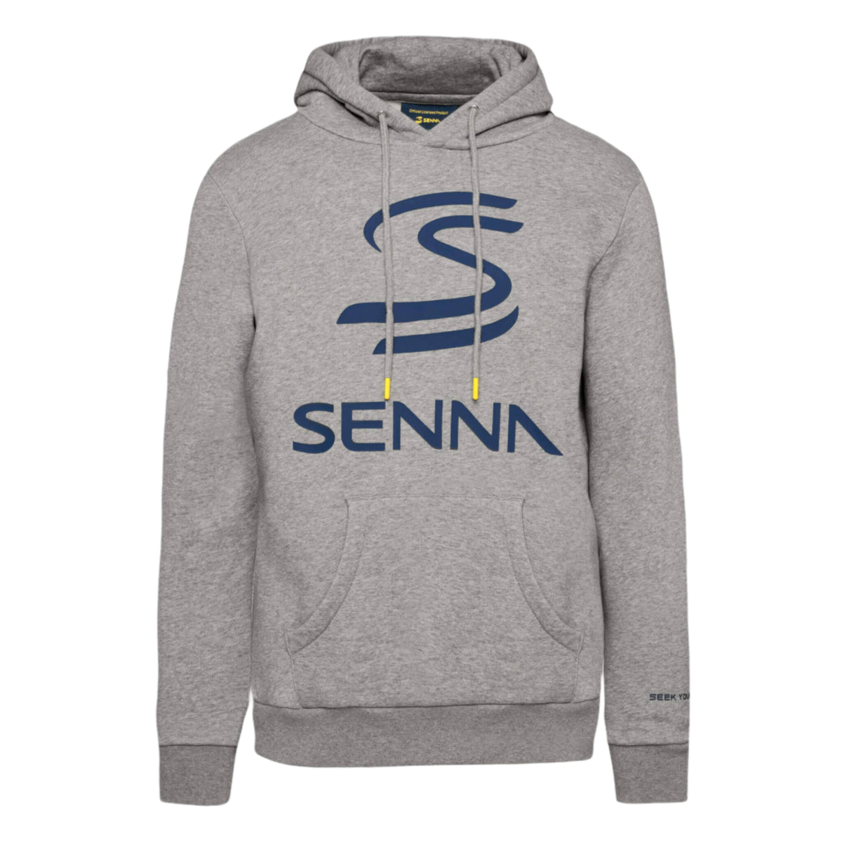 Official Ayrton Senna Stripe Hoody – Men's Fanwear Cotton Blend Pullover
