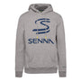 Ayrton Senna F1 Men's Legacy Pullover Hoodie - Navy/Gray Marble Hoodies Ayrton Senna XS Gray