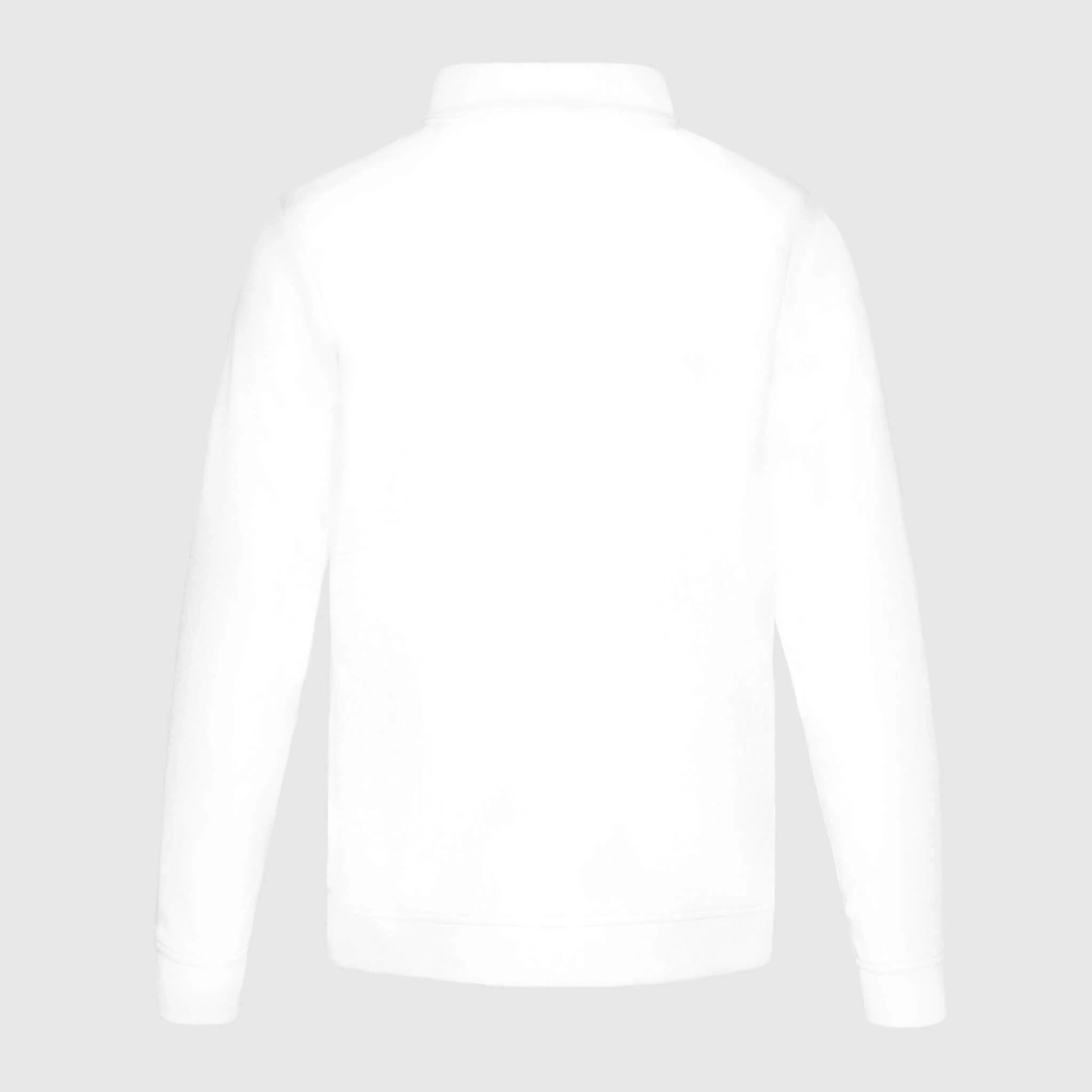 Ayrton Senna F1 Retro Stripe Pullover Jacket - White/Navy Jackets Ayrton Senna