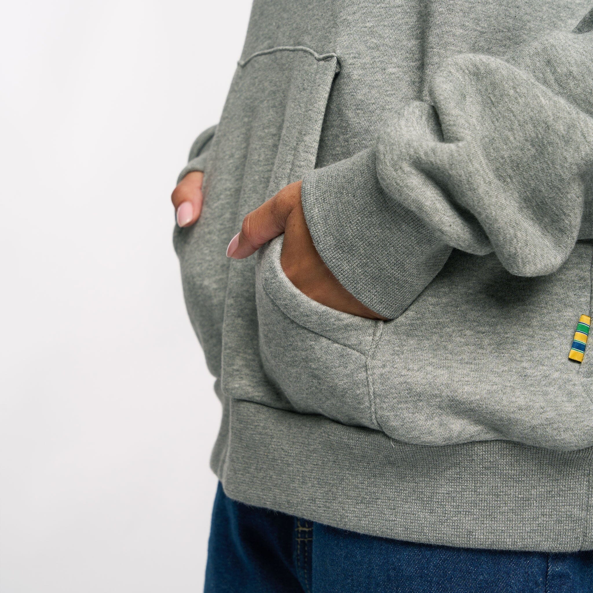 Ayrton Senna F1 Seek Your Truth Circle Hoodie - Gray Marle/Yellow Hoodies Ayrton Senna