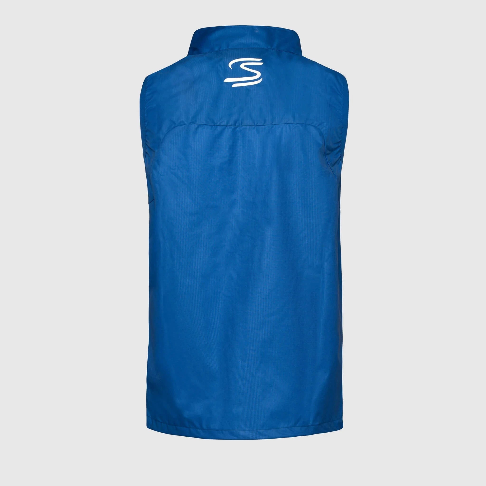 Ayrton Senna F1 Stripe Windbreaker Vest - White/Blue Vest Ayrton Senna