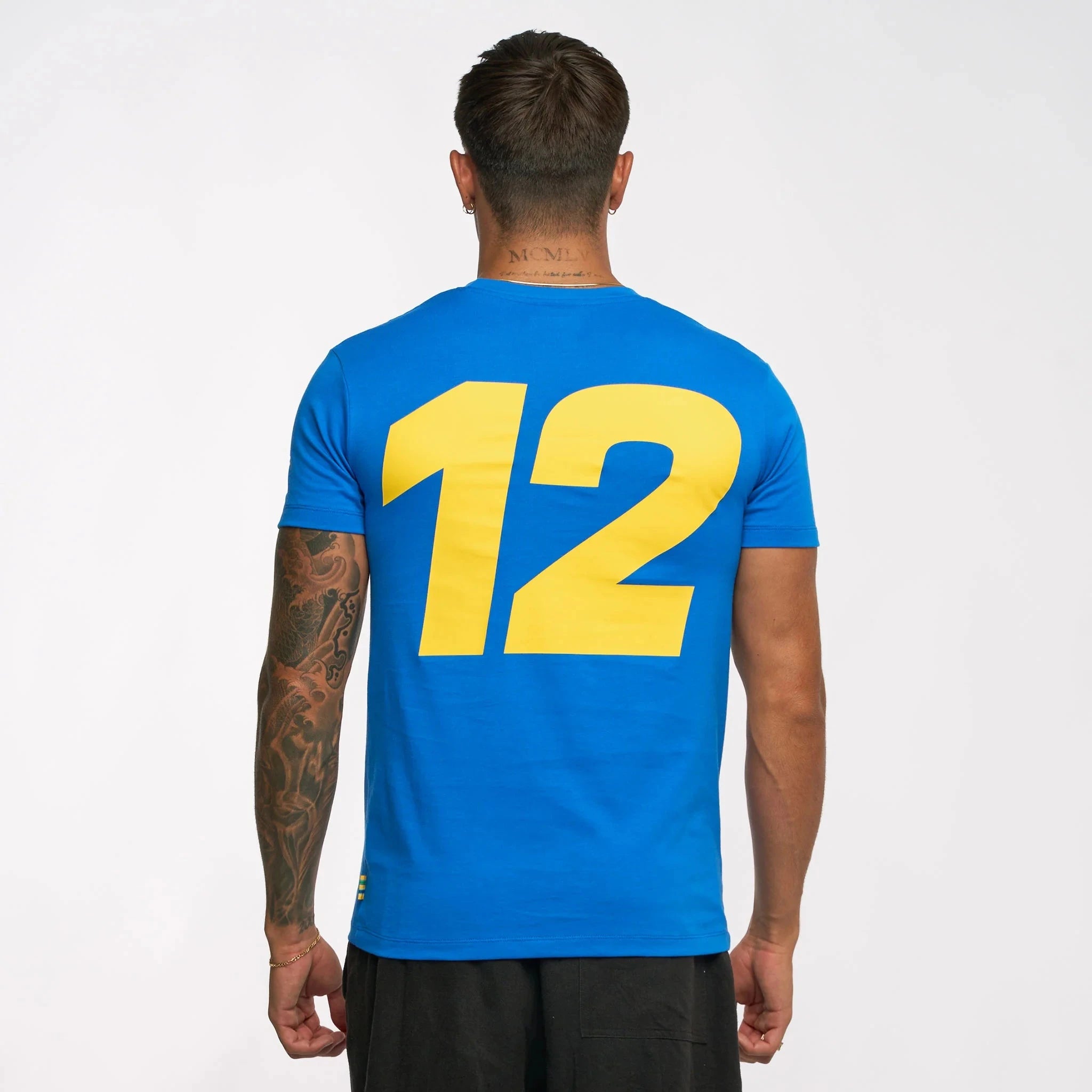 Ayrton Senna F1 Men's #Senna T-Shirt - Blue/Yellow/White T-shirts Ayrton Senna