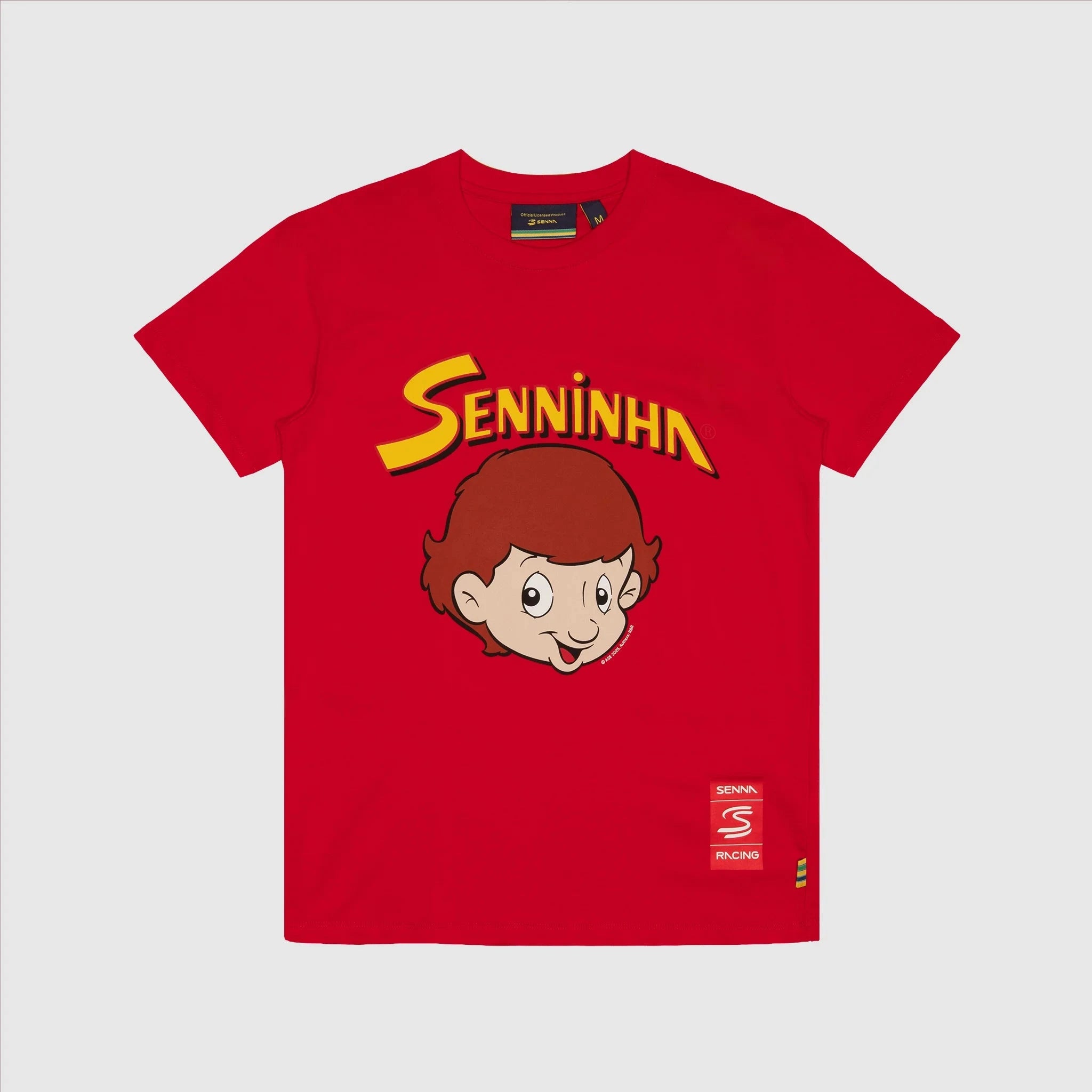 Ayrton Senna F1 Senninha T-Shirt - White/Red/Blue T-shirts Ayrton Senna XS Red