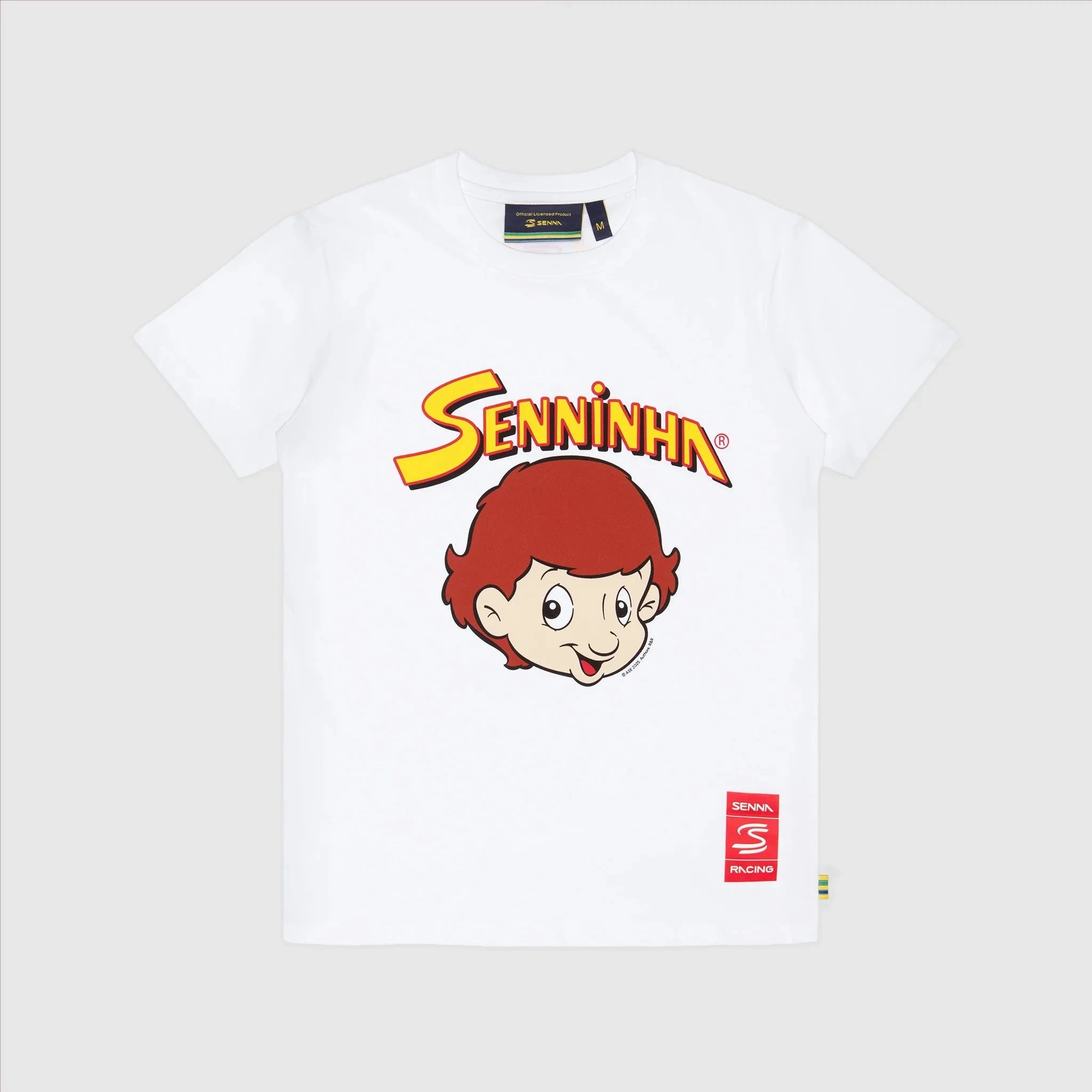 Ayrton Senna F1 Senninha T-Shirt - White/Red/Blue T-shirts Ayrton Senna XS White