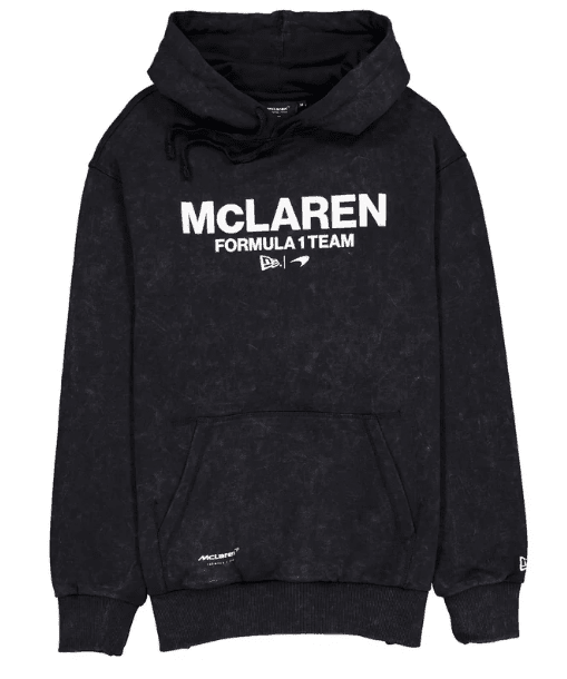 McLaren F1 x New Era Washed Logo Hoodie - Black Hoodies McLaren-Castore