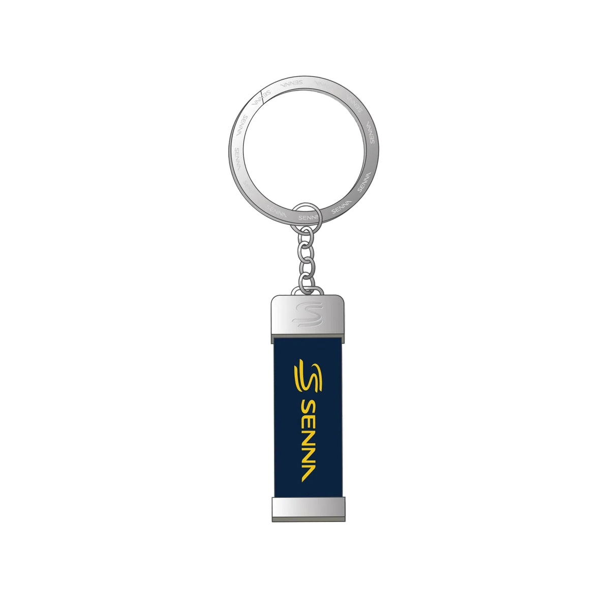 Ayrton Senna F1 Signature Keychain - Navy Keyrings Ayrton Senna