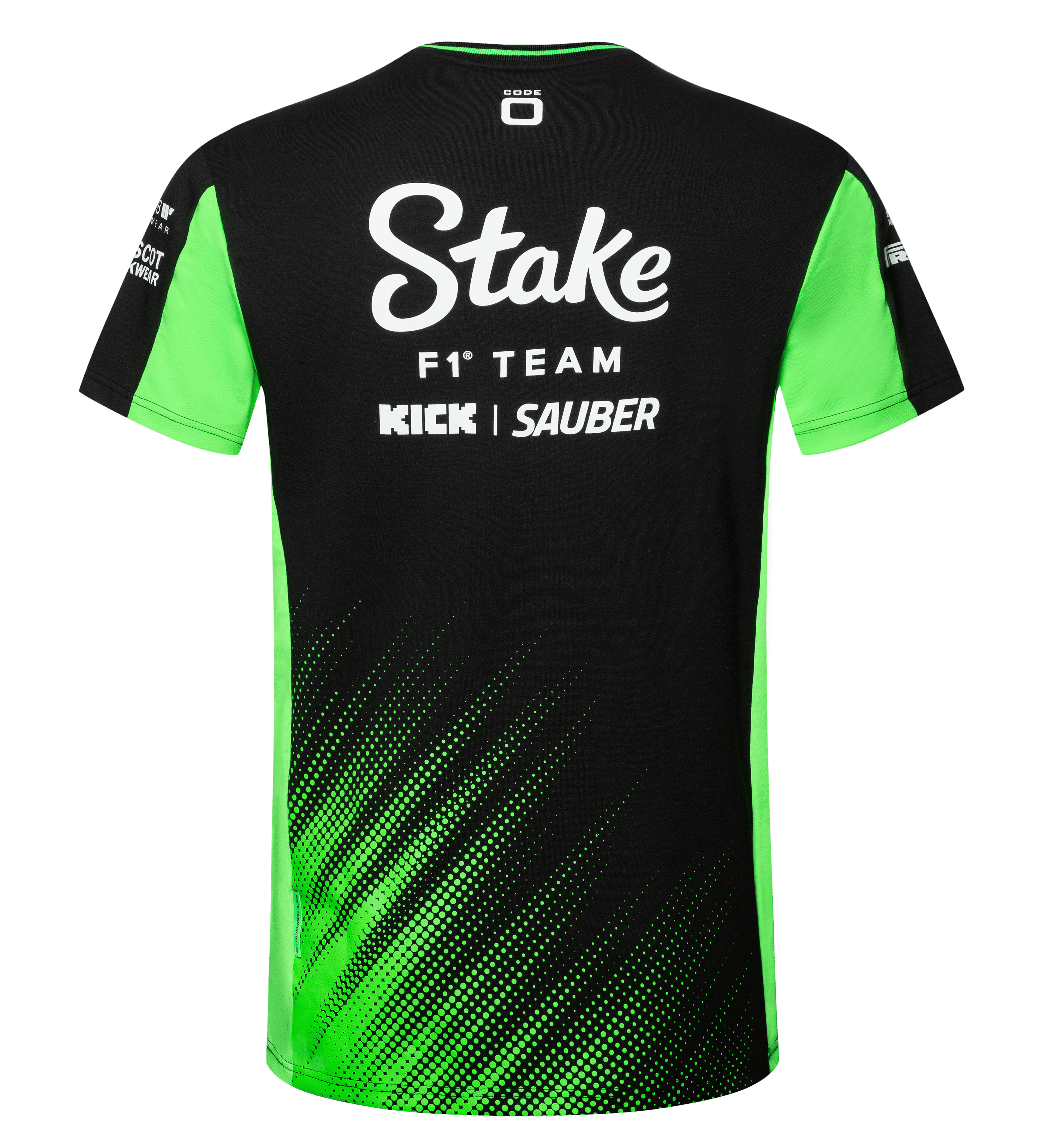 Stake F1 Kick Sauber 2025 Men's Team T-Shirt - Black T-shirts Stake F1 Kick Sauber