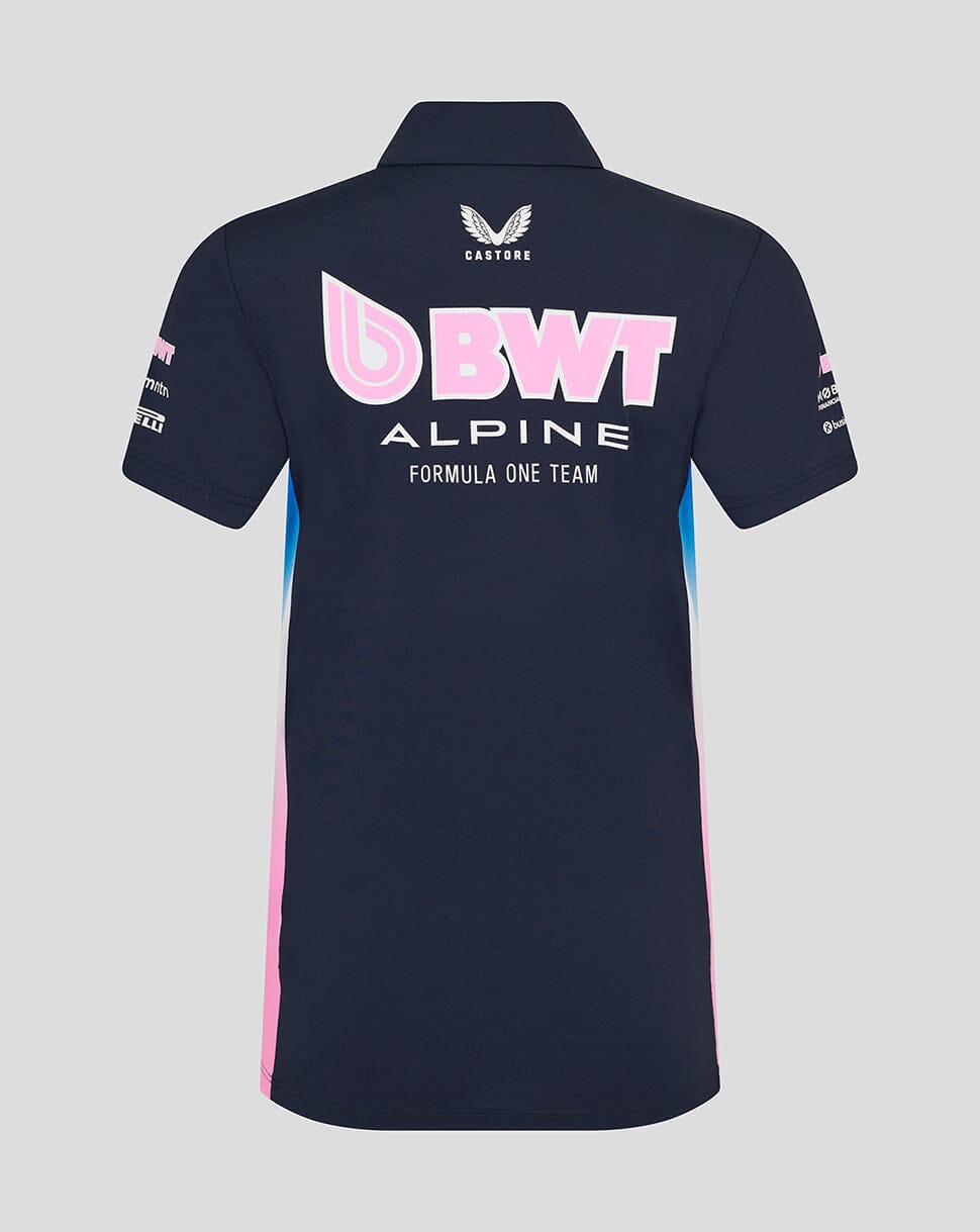 Alpine Racing F1 2025 Women's Team Polo Shirt- Navy Polos Alpine