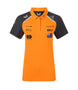 McLaren F1 Women's 2025 Oscar Piastri Team Drivers Polo Shirt- Papaya Polos McLaren-Castore