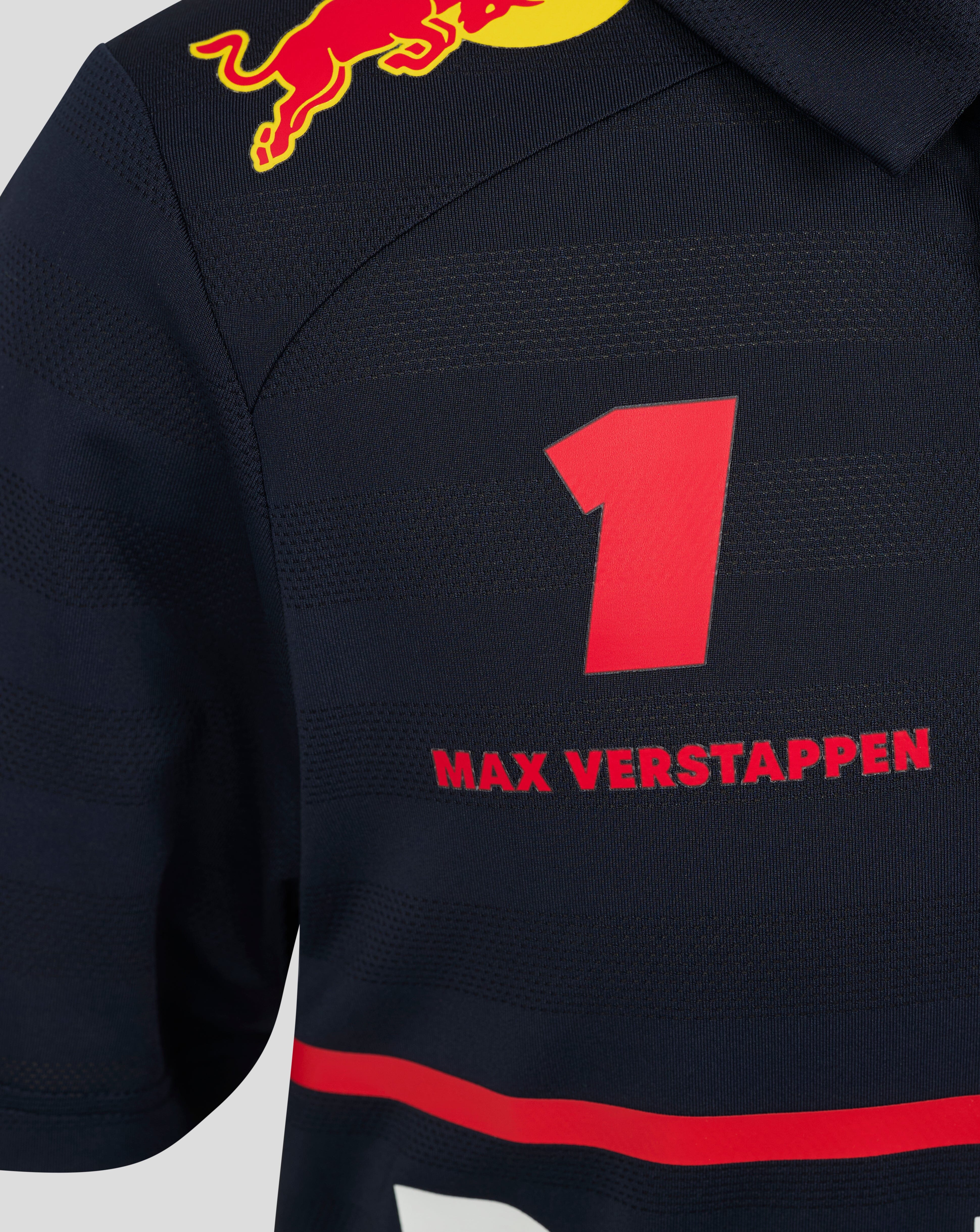 Red Bull Racing F1 Kid's 2025 Max Verstappen Team Polo Shirt- Youth Navy Polos Red Bull Racing