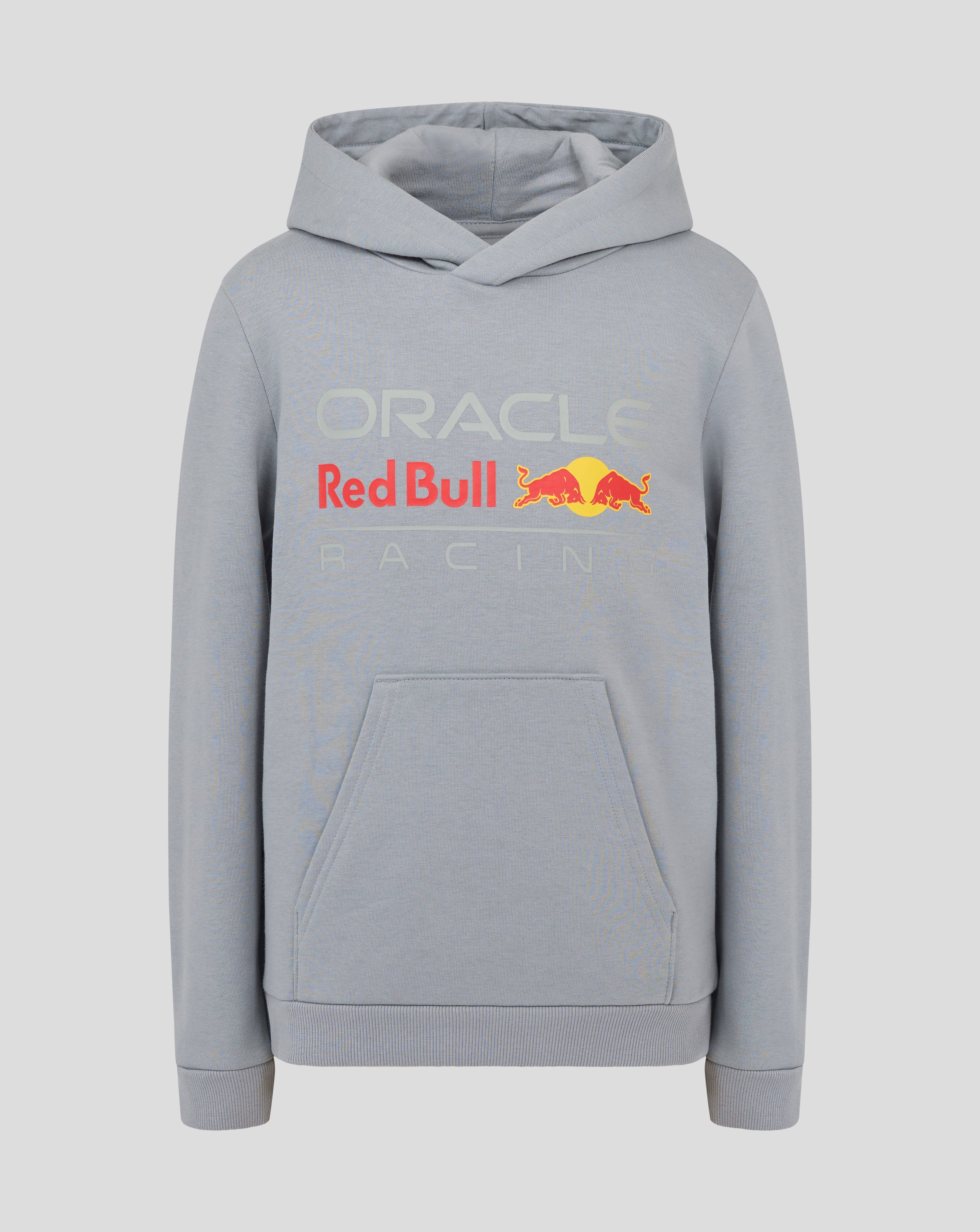 Red Bull Racing F1 Kid's Large Logo Hoodie - Youth Navy/Blue/Gray Hoodies Red Bull Racing S Gray