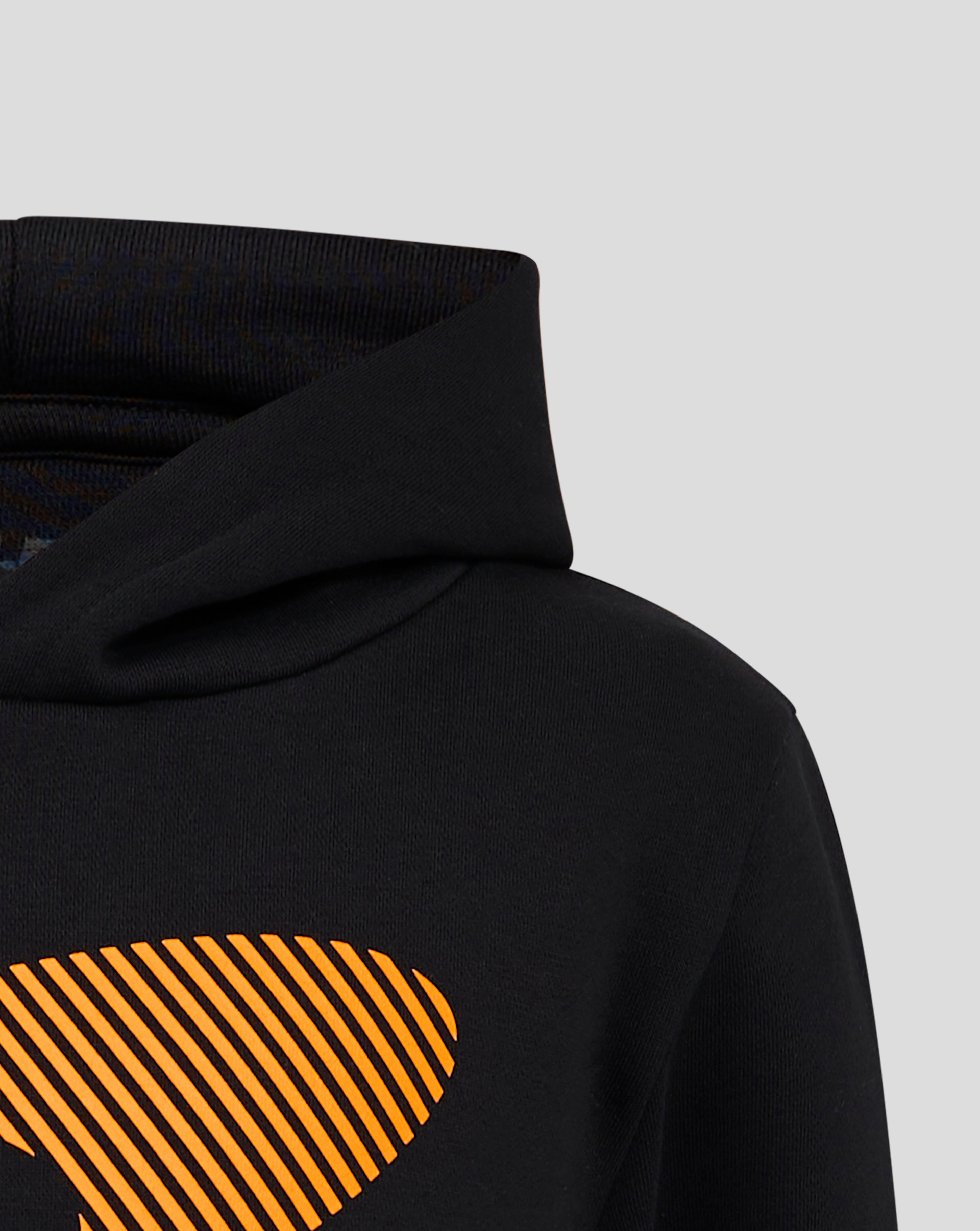 McLaren F1 Kids Lando Norris Hoodie- Youth Black Hoodies McLaren-Castore