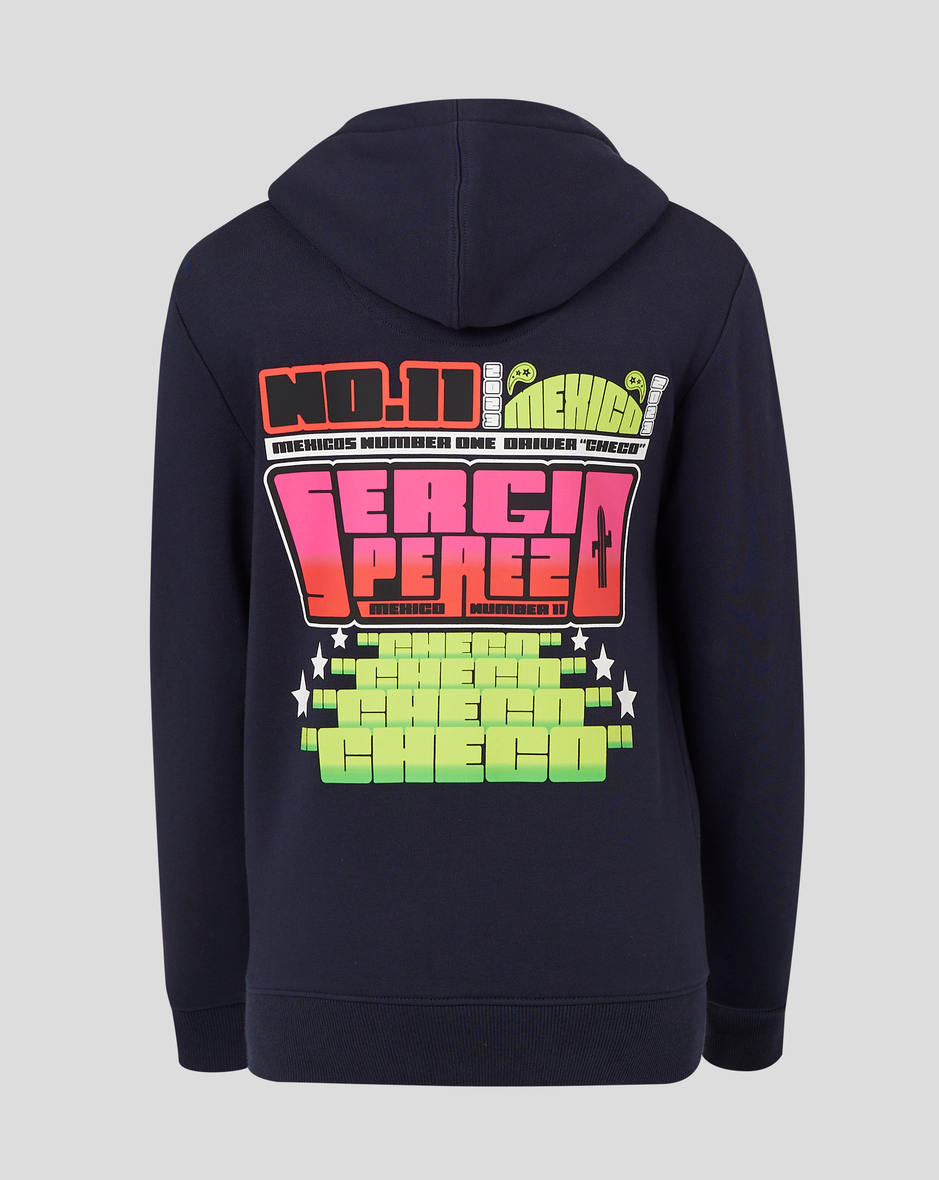 Red Bull Racing F1 Kids Sergio "Checo" Perez Special Edition Mexico GP Hoodie -Youth Navy Hoodies Red Bull Racing