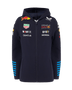 Red Bull Racing F1 Kid's 2024 Team Full Zip Hoodie- Youth Navy Hoodies Red Bull Racing