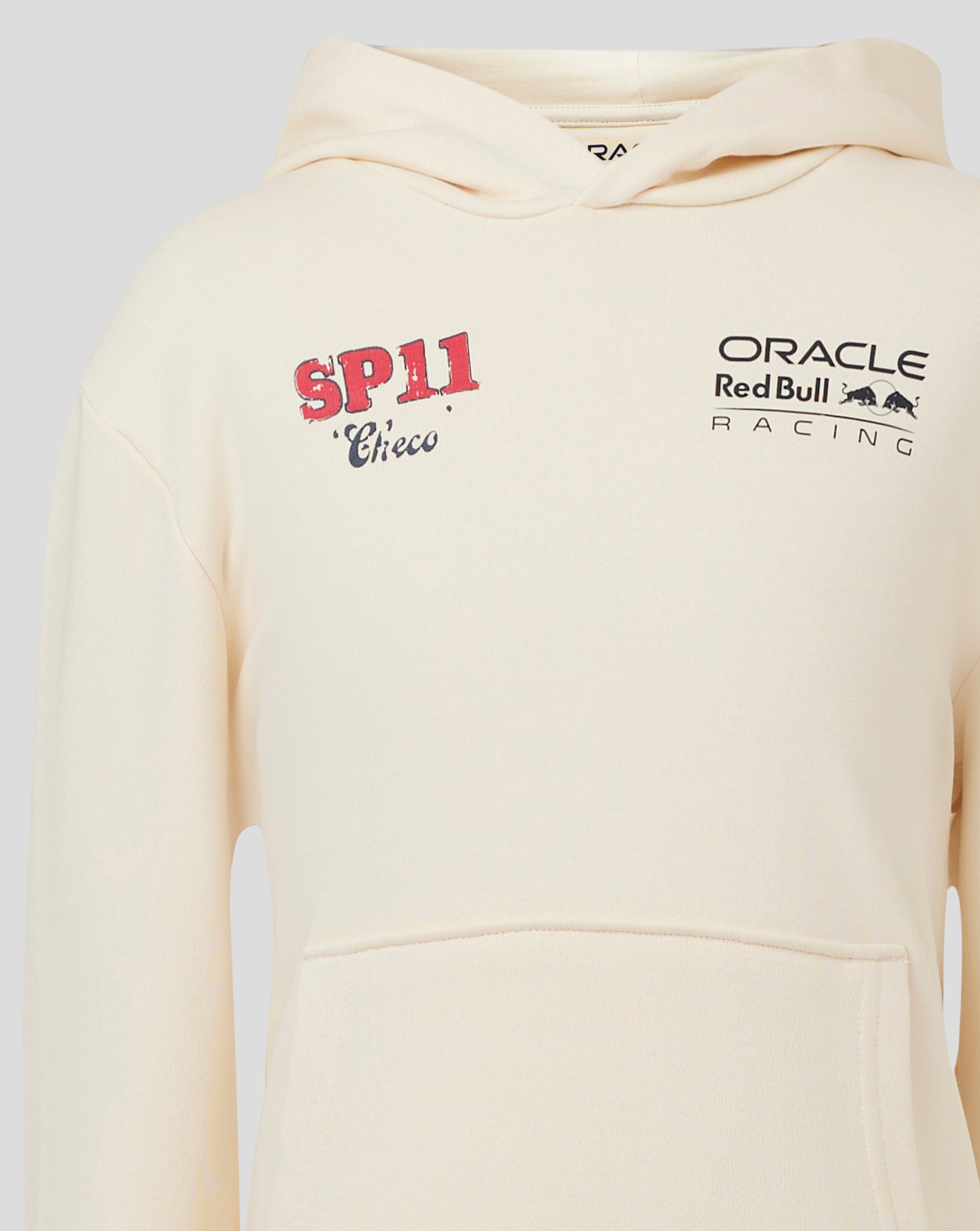 Red Bull Racing F1 Kids Sergio "Checo" Perez Vintage Oversized Hoodie - Youth Off White Hoodies Red Bull Racing