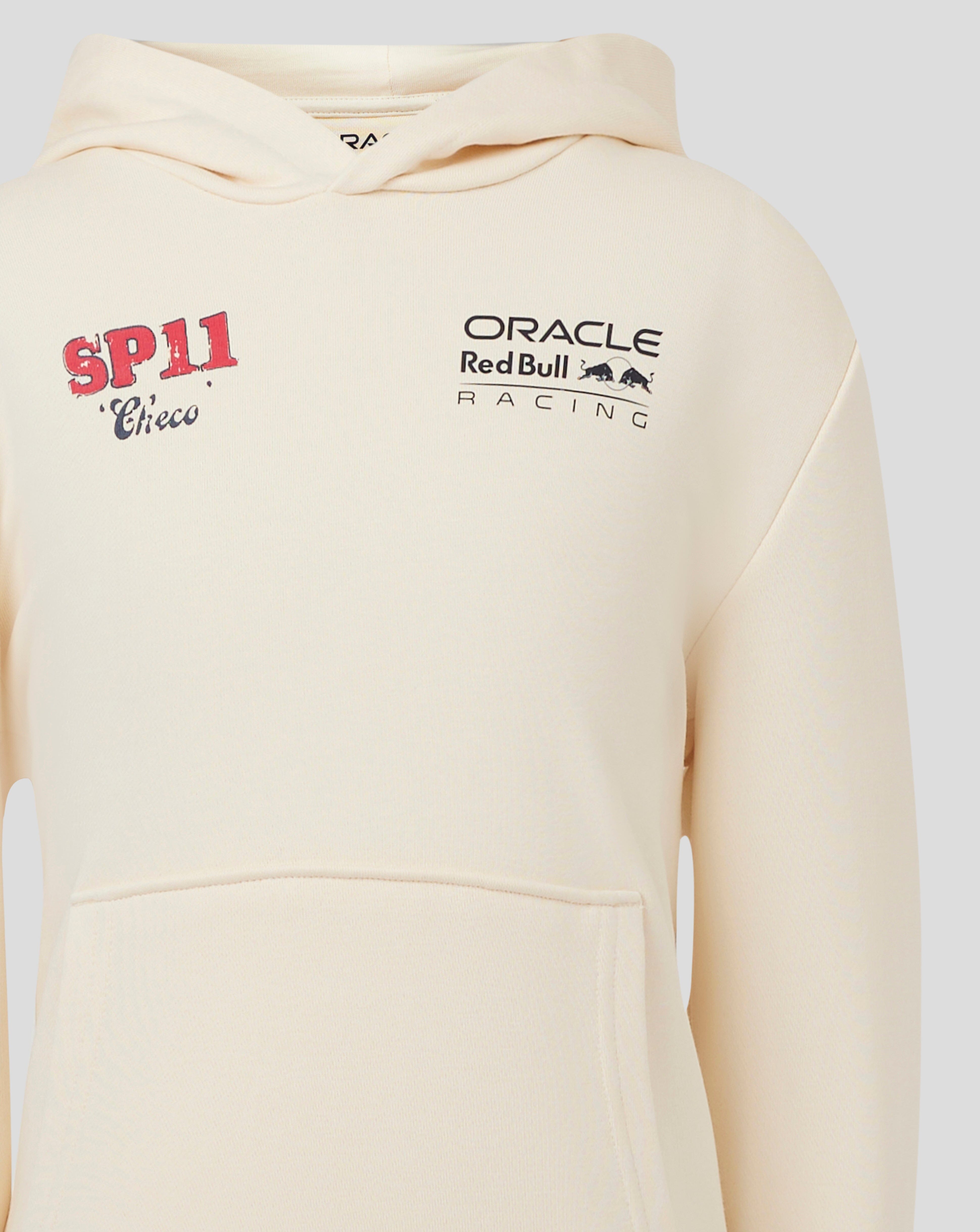 Red Bull Racing F1 Kids Sergio "Checo" Perez Vintage Oversized Hoodie - Youth Off White Hoodies Red Bull Racing