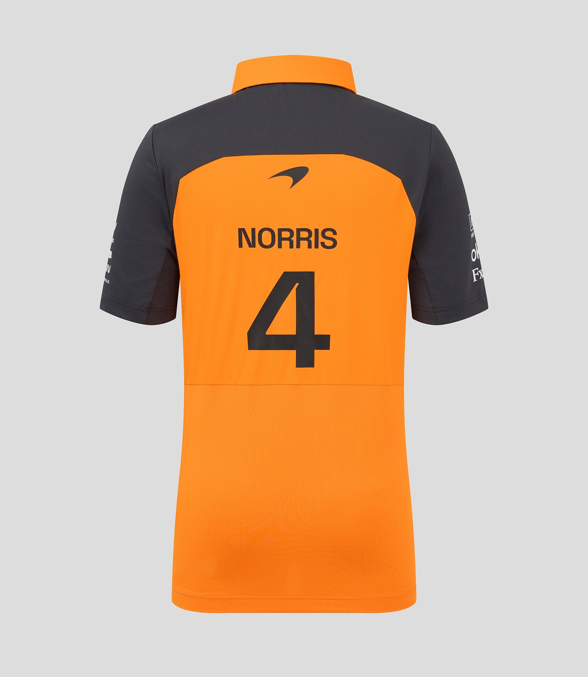McLaren F1 Kids 2025 Lando Norris Drivers Polo Shirt- Youth Papaya Polos McLaren-Castore