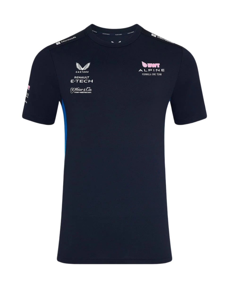 Alpine Racing F1 2025 Men's Team T-Shirt- Navy T-shirts Alpine
