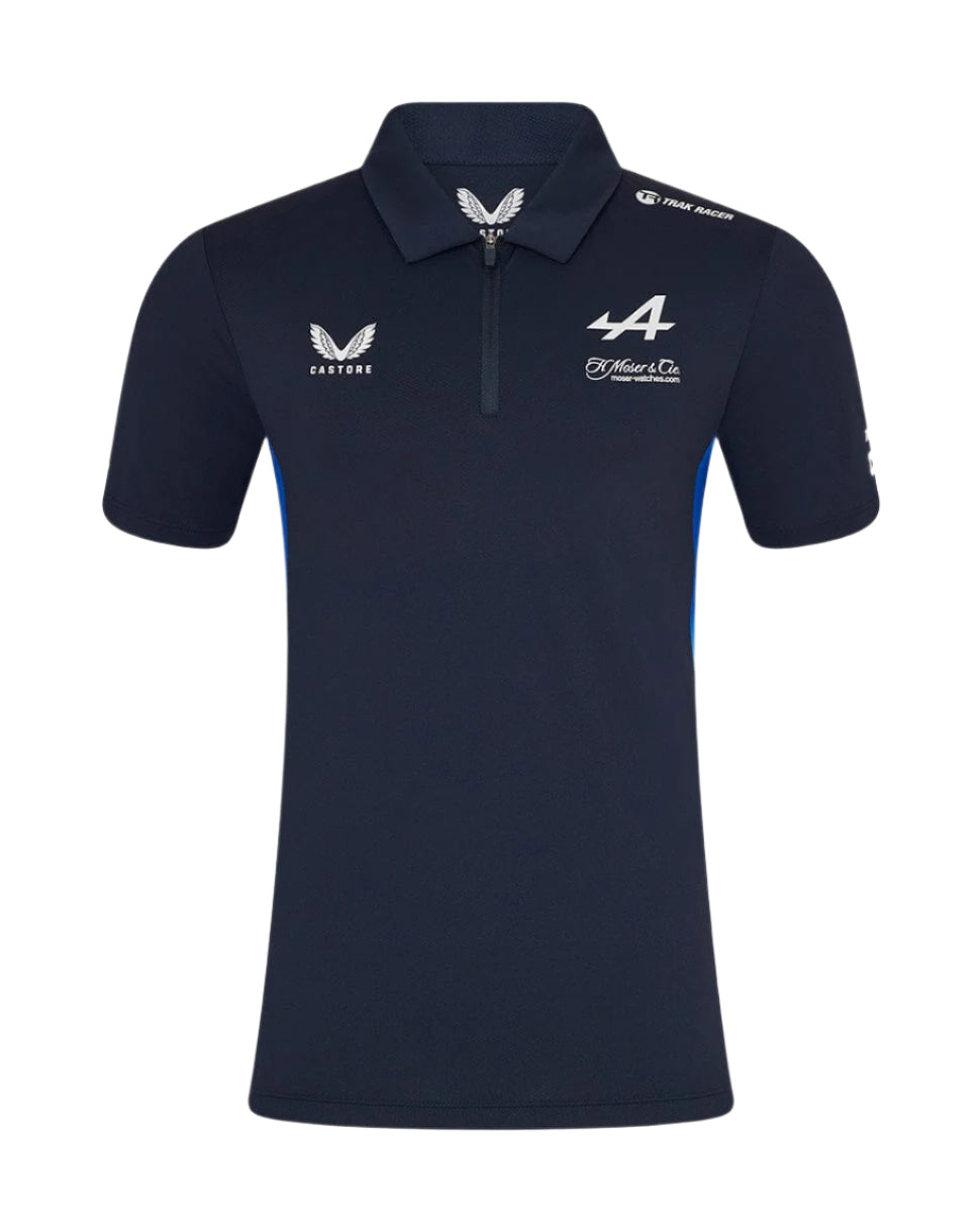 Alpine Racing F1 2025 Men's E-Sports Sim Racing Team T-Shirt- Navy Polos Alpine