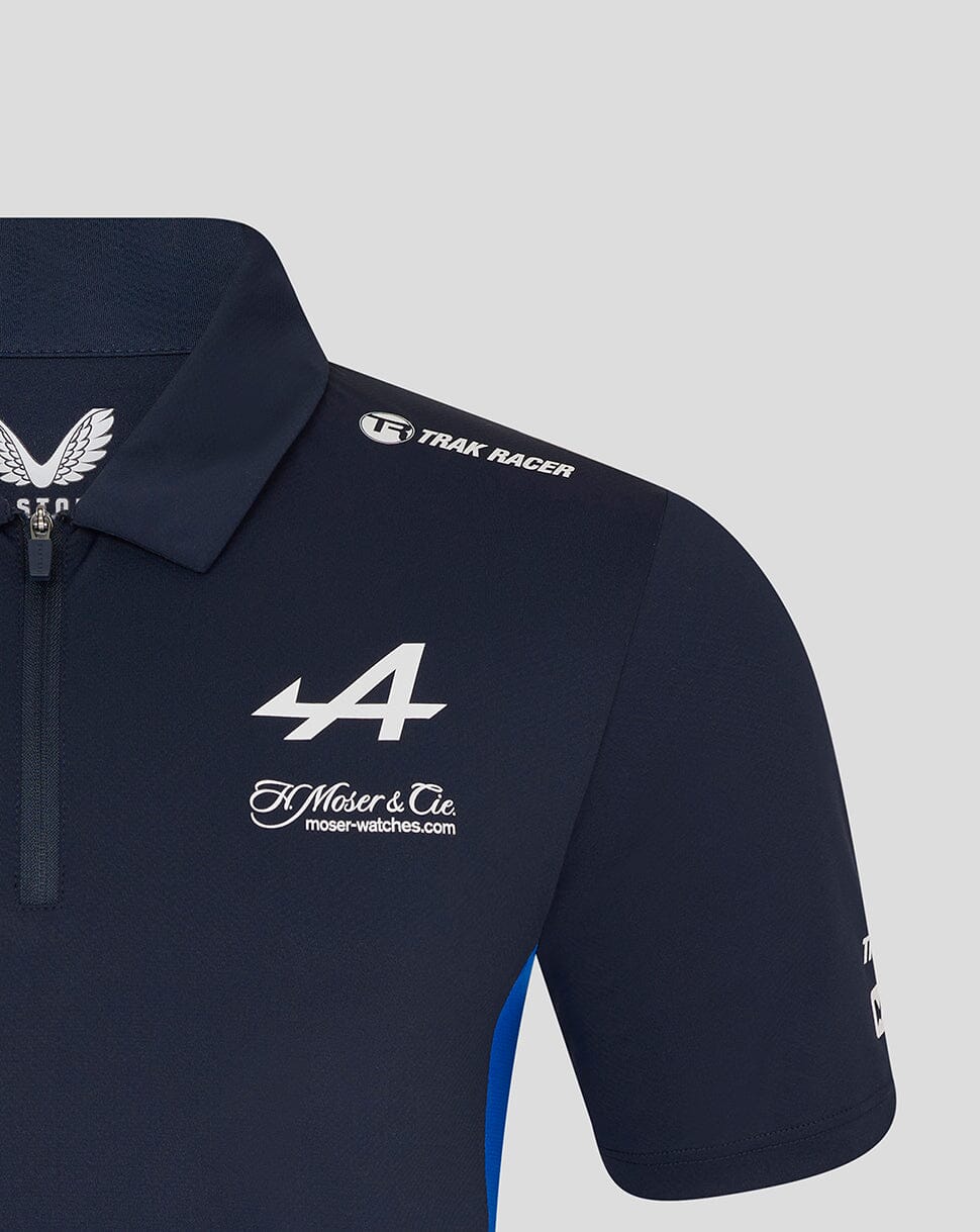 Alpine Racing F1 2025 Men's E-Sports Sim Racing Team T-Shirt- Navy Polos Alpine