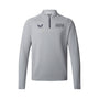 Red Bull Racing F1 Men's Lifestyle Quarter Zip Midlayer - Grey/Night Sky Sweatshirt Red Bull Racing