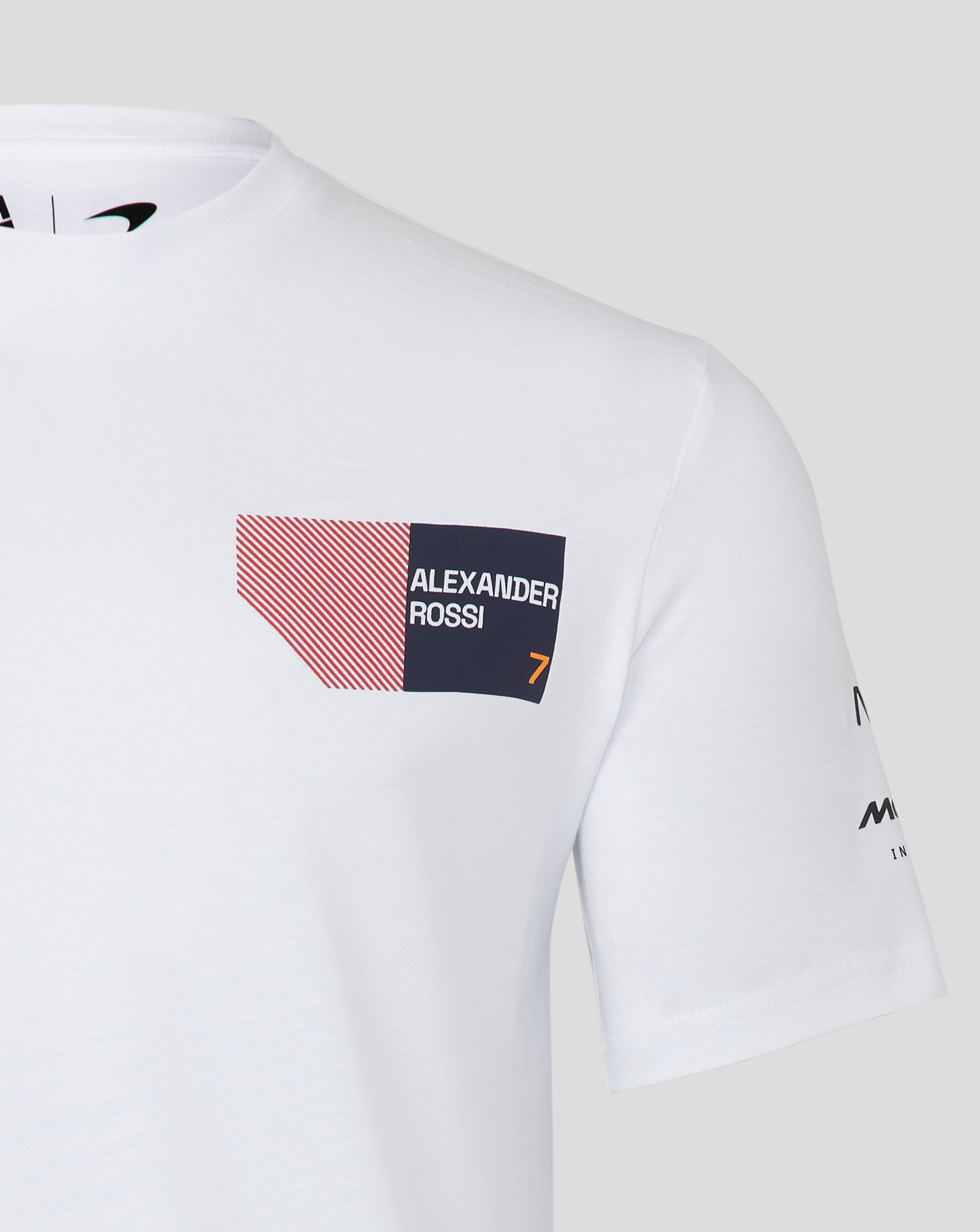 McLaren Indy Car Men's Alexander Rossi #7 T-Shirt - White T-shirts McLaren Indy