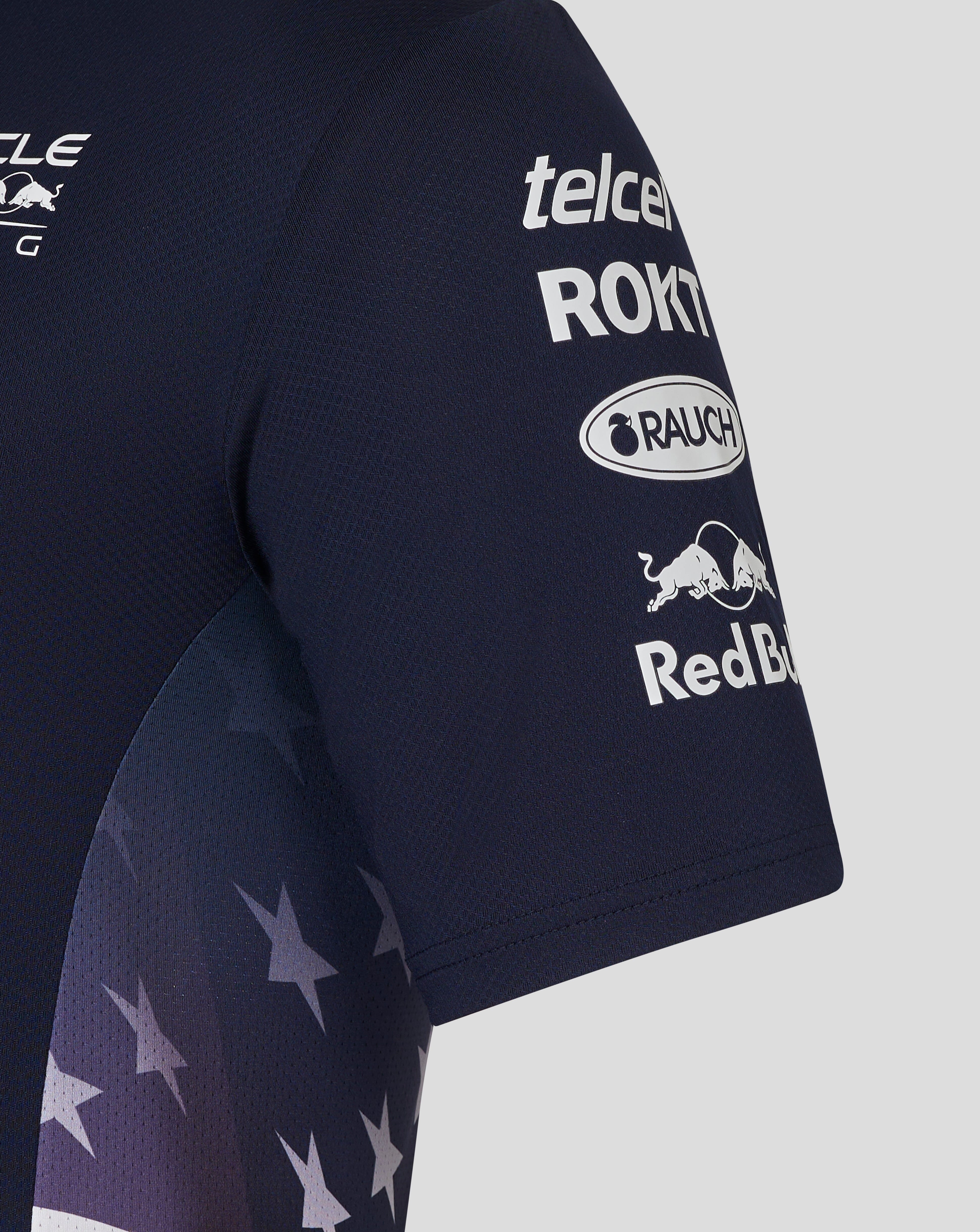 Red Bull Racing F1 Men's 2024 Special Edition America Race Team Polo Shirt- Navy Polos Red Bull Racing