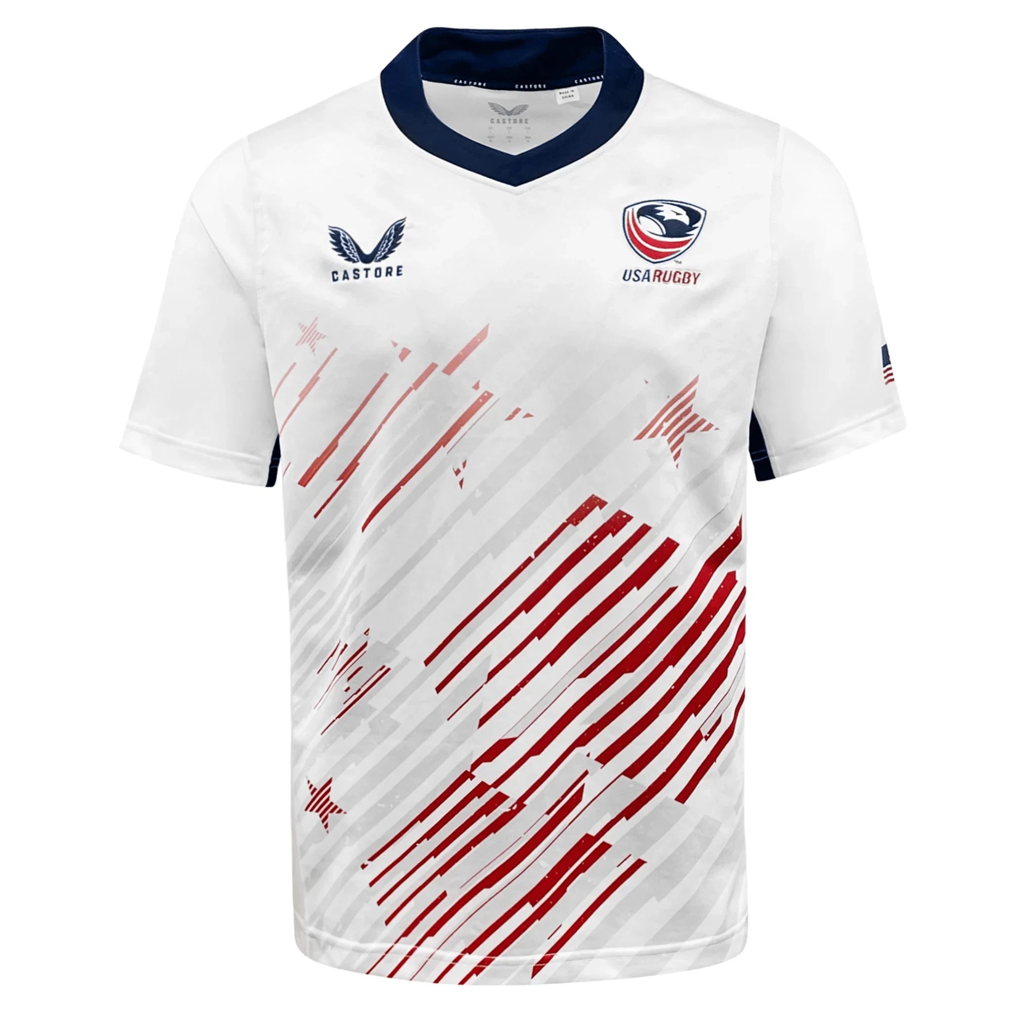 USA Rugby Men's Away Jersey - Brilliant White Jersey Castore Rugby