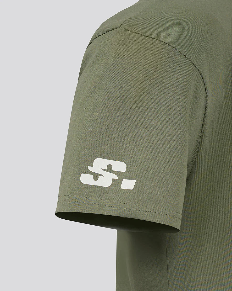 Alpine Racing F1 Silverstone Oversized T-Shirt - Egret/Deep Lichen Green T-shirts Alpine