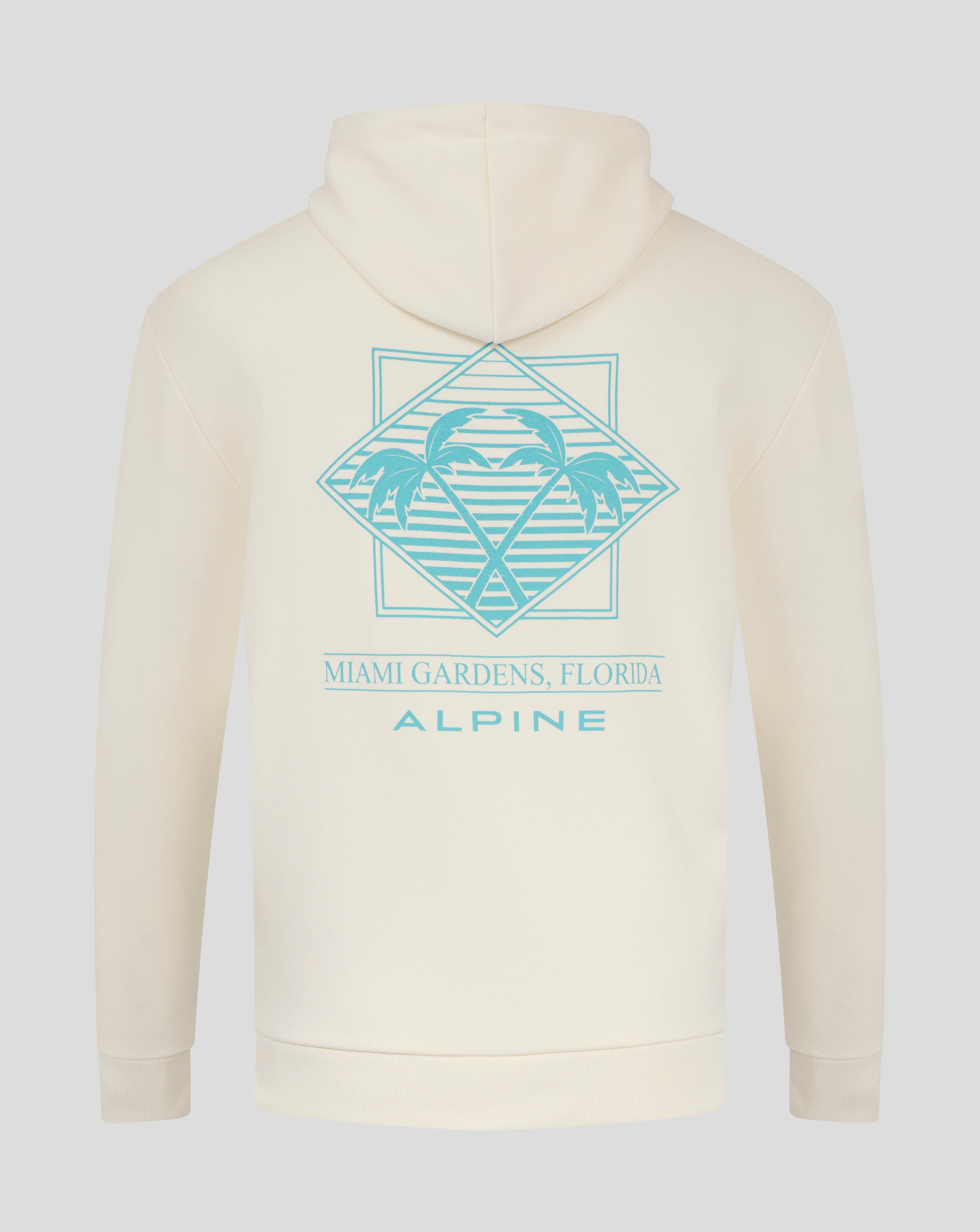 Alpine Racing F1 Special Edition Miami Oversized Hoodie - Egret Hoodies Alpine