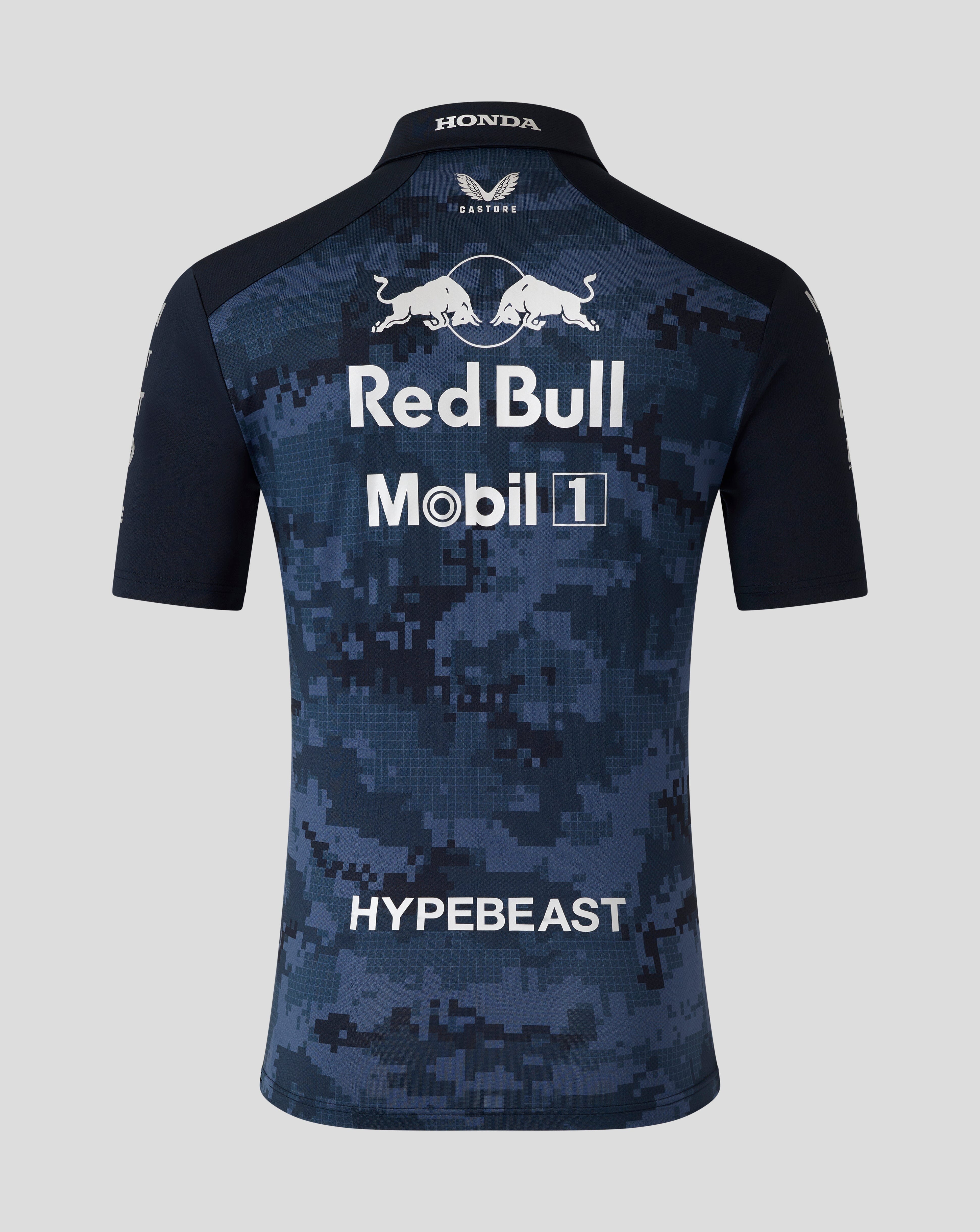 Red Bull Racing F1 x HypeBeast 2025 Special Edition Track Polo Shirt - Navy Polos Red Bull Racing