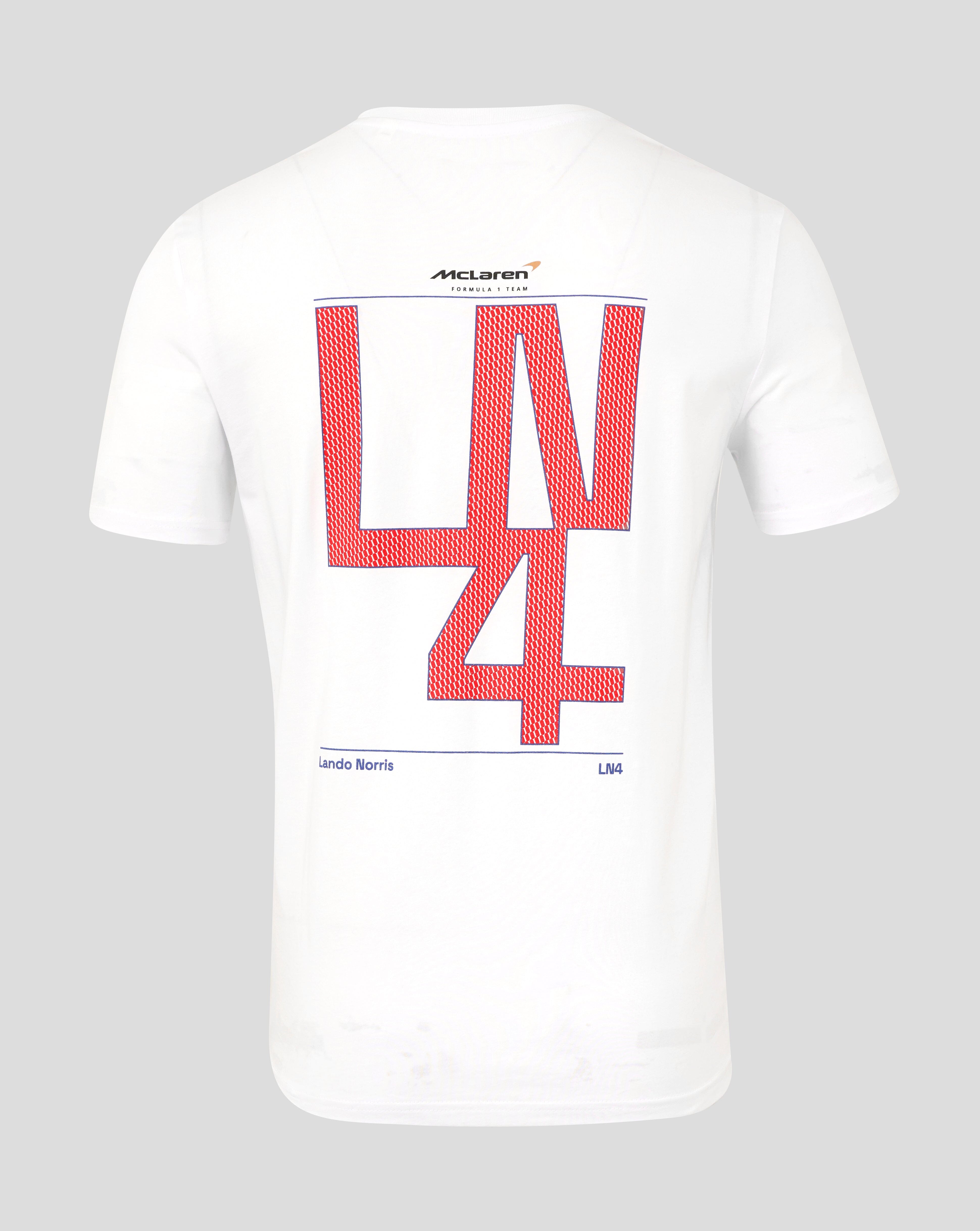 McLaren F1 Lando Norris Silverstone T-Shirt - White/Black T-shirts McLaren-Castore
