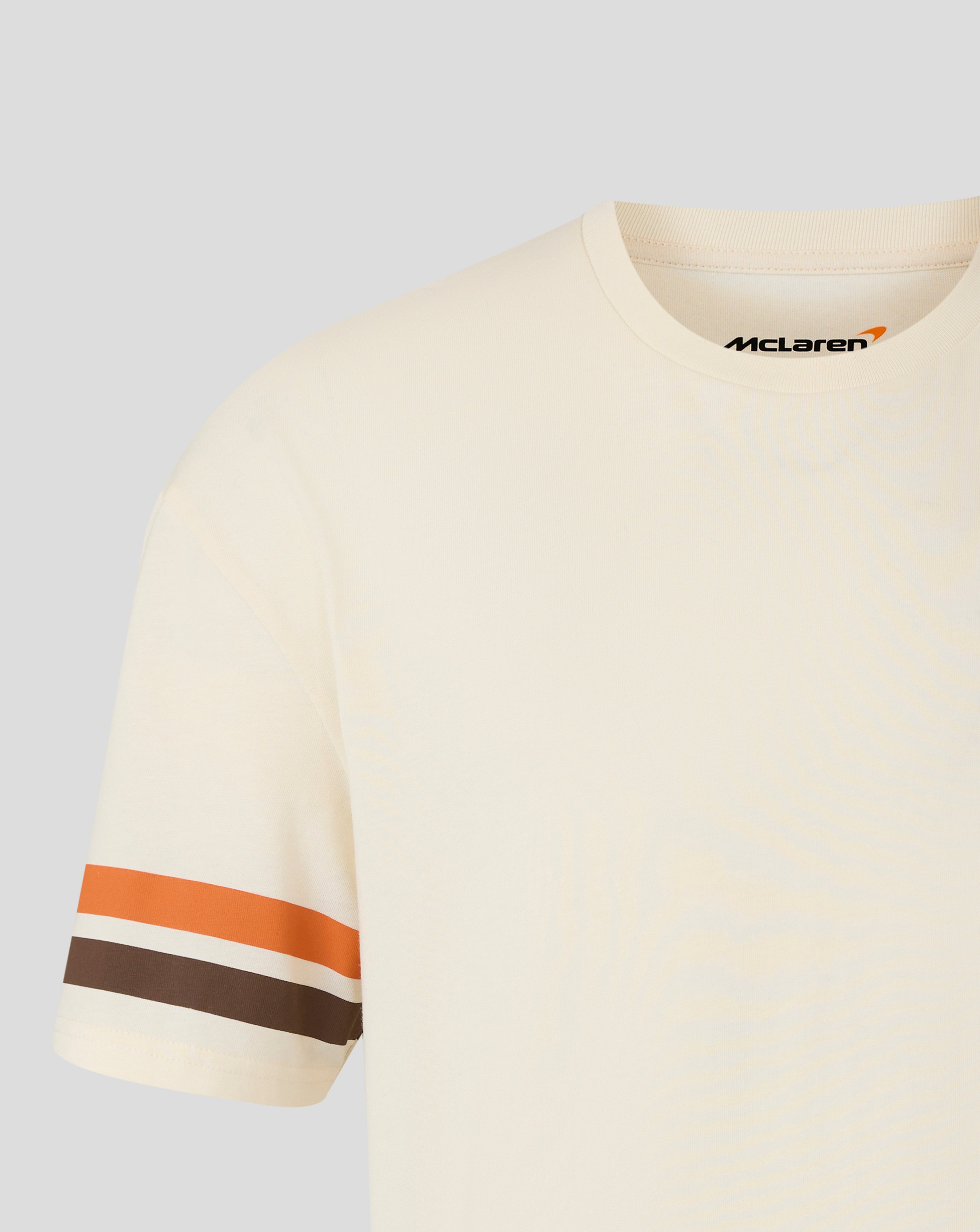 McLaren F1 USA Austin GP Stripe Sleeve T-Shirt - White/Phantom T-shirts McLaren-Castore