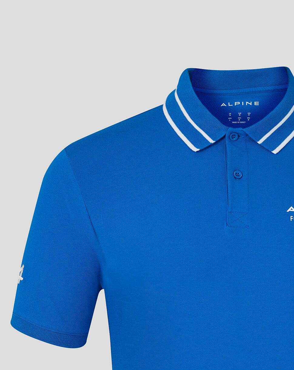 Alpine Racing F1 Polo Shirt - Blue