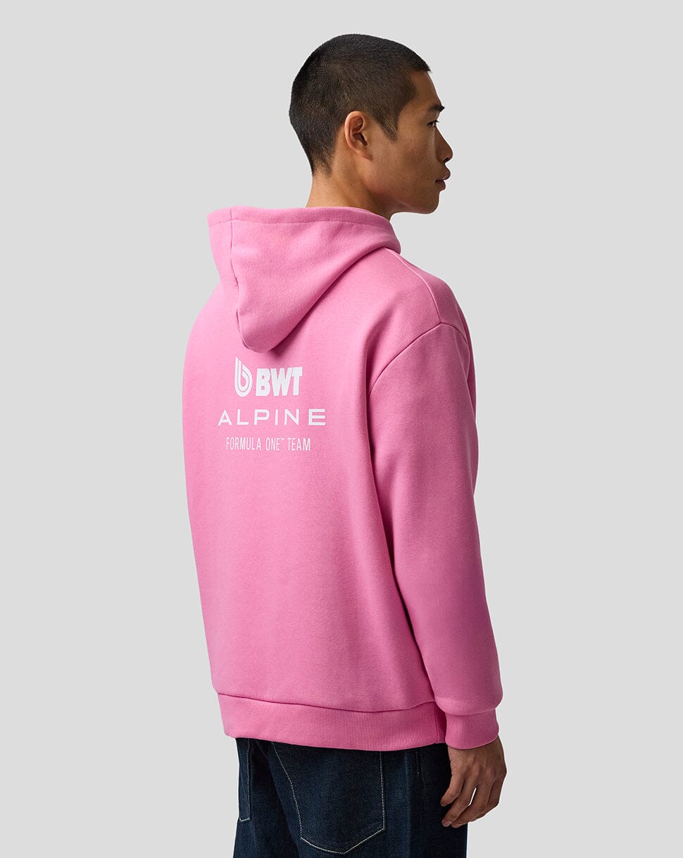 Alpine Racing F1 Relaxed Fit Pullover Hoodie - Pink